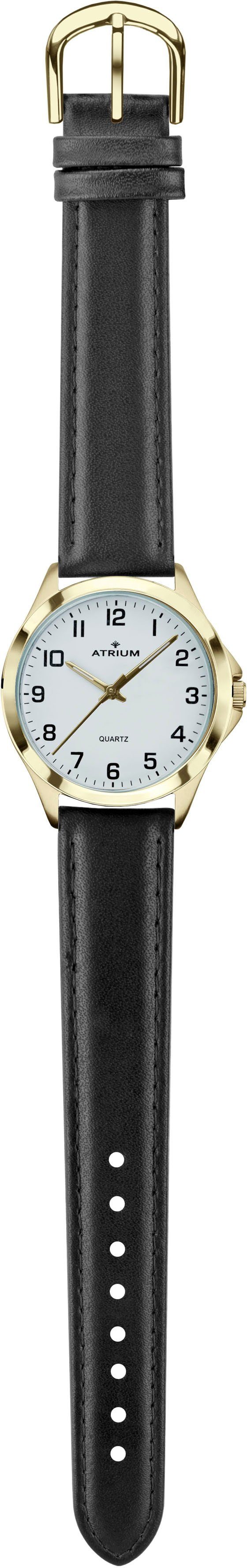 Atrium Kwartshorloge A10-12 Horloge, herenhorloge, dameshorloge, leren band