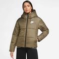 nike sportswear gewatteerde jas therma-fit repel classic series womans jacket groen
