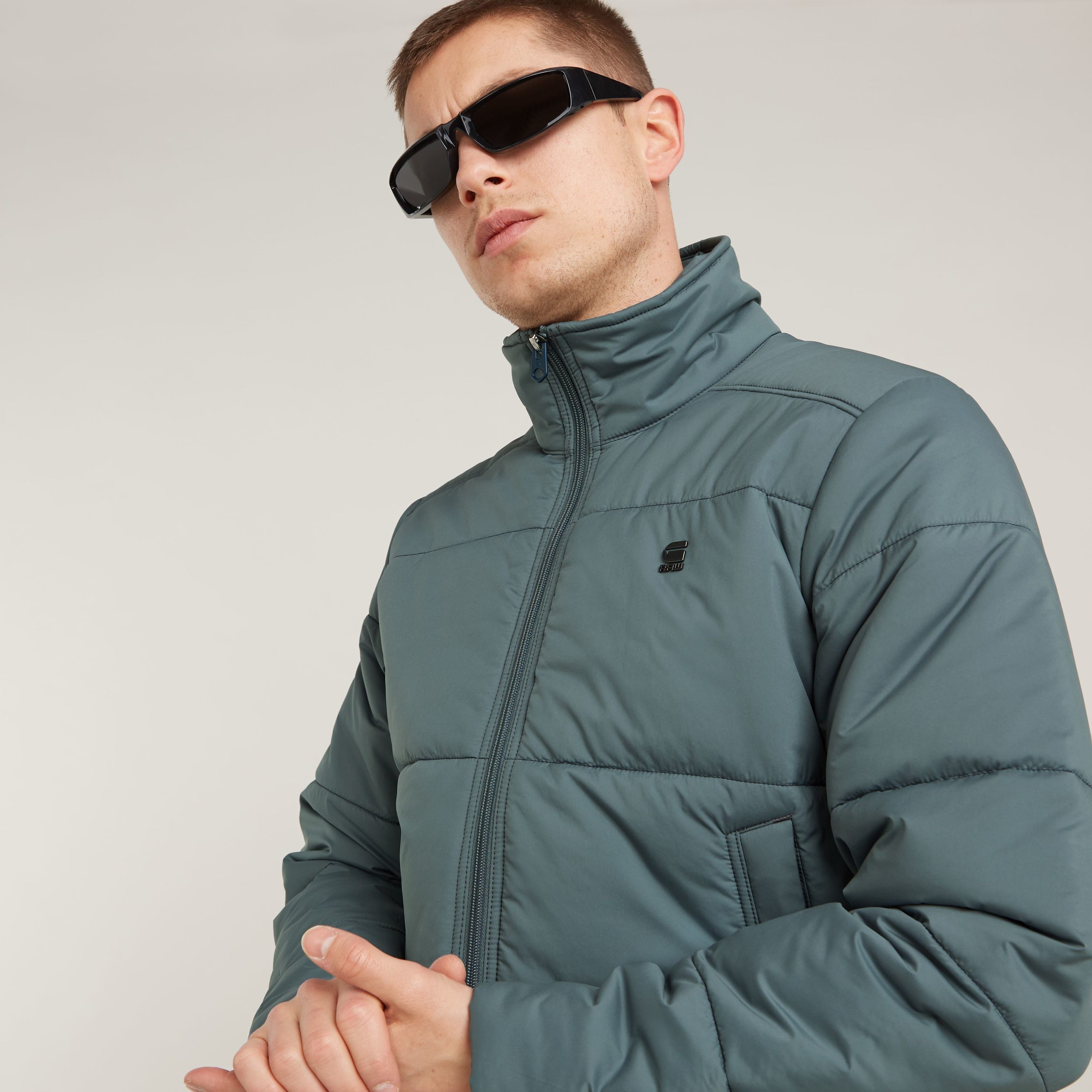 G-Star RAW Gewatteerde jas Padded Quilted met opstaande kraag