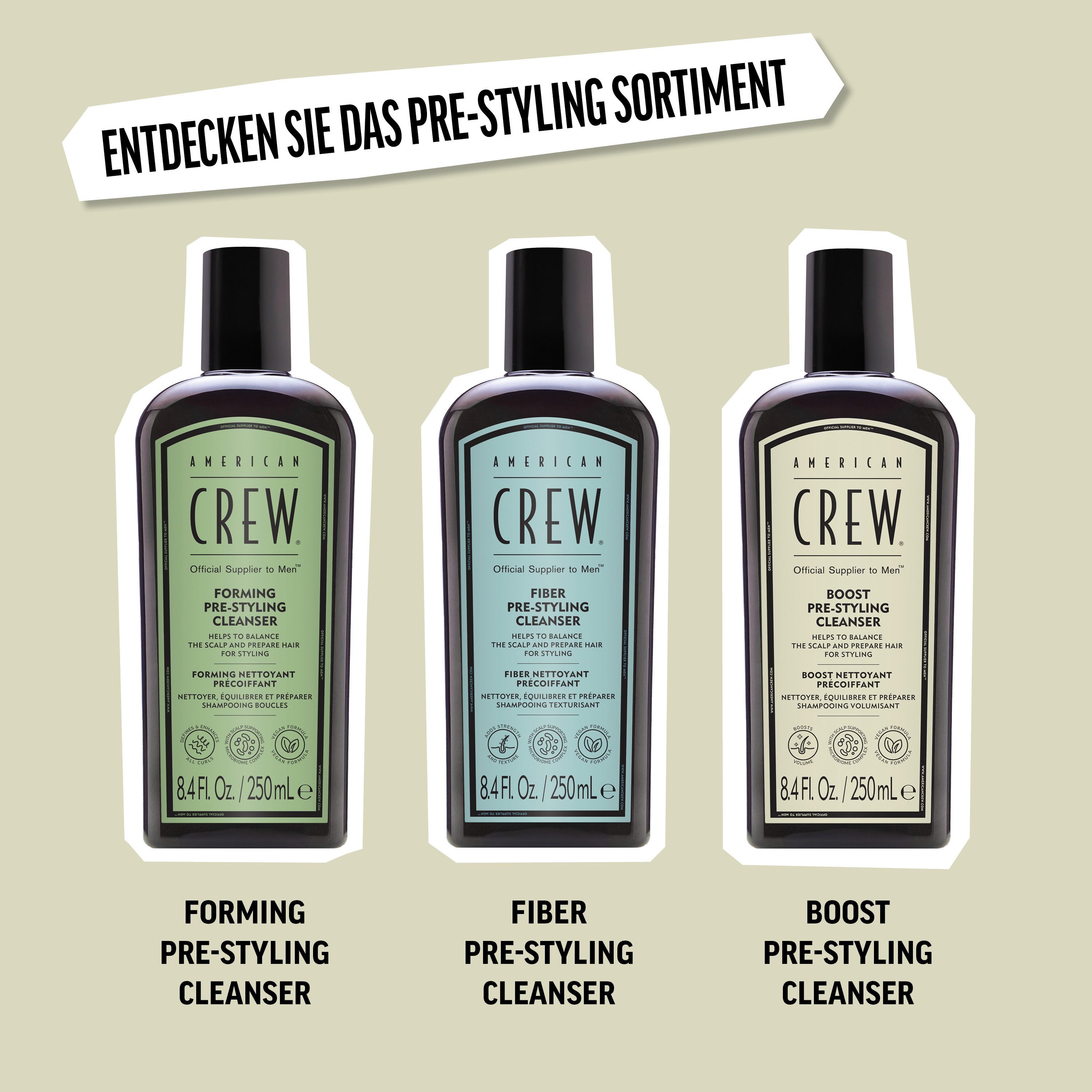 American Crew Haarshampoo Boost Pre-Styling Cleanser Shampoo 250ml (1-delig)