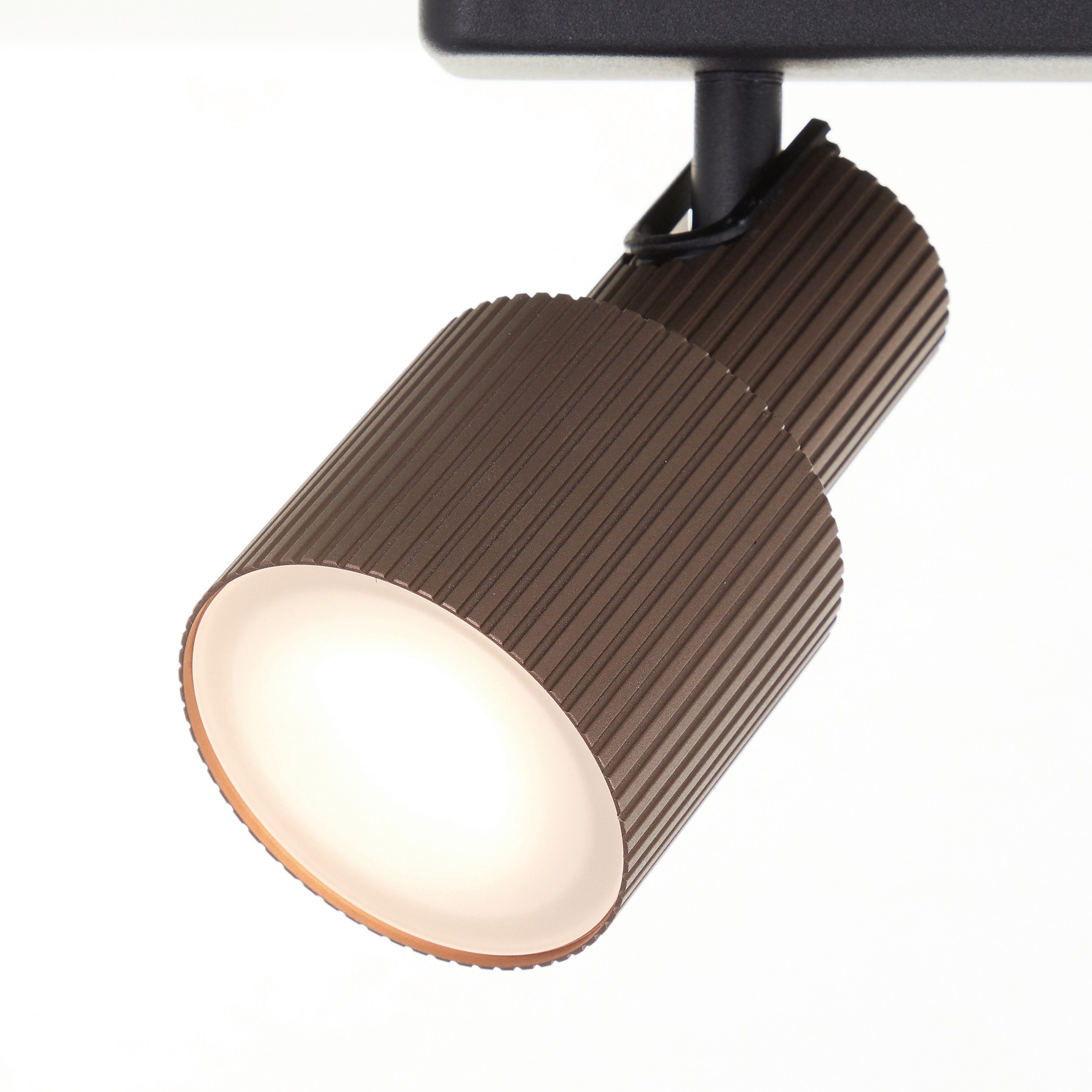 Brilliant Leuchten Plafondspot Cadiz 16 x 31 x 9 cm, 350 lm, 3000k, dimbaar, draaibaar, aluminium, zwart (1 stuk)
