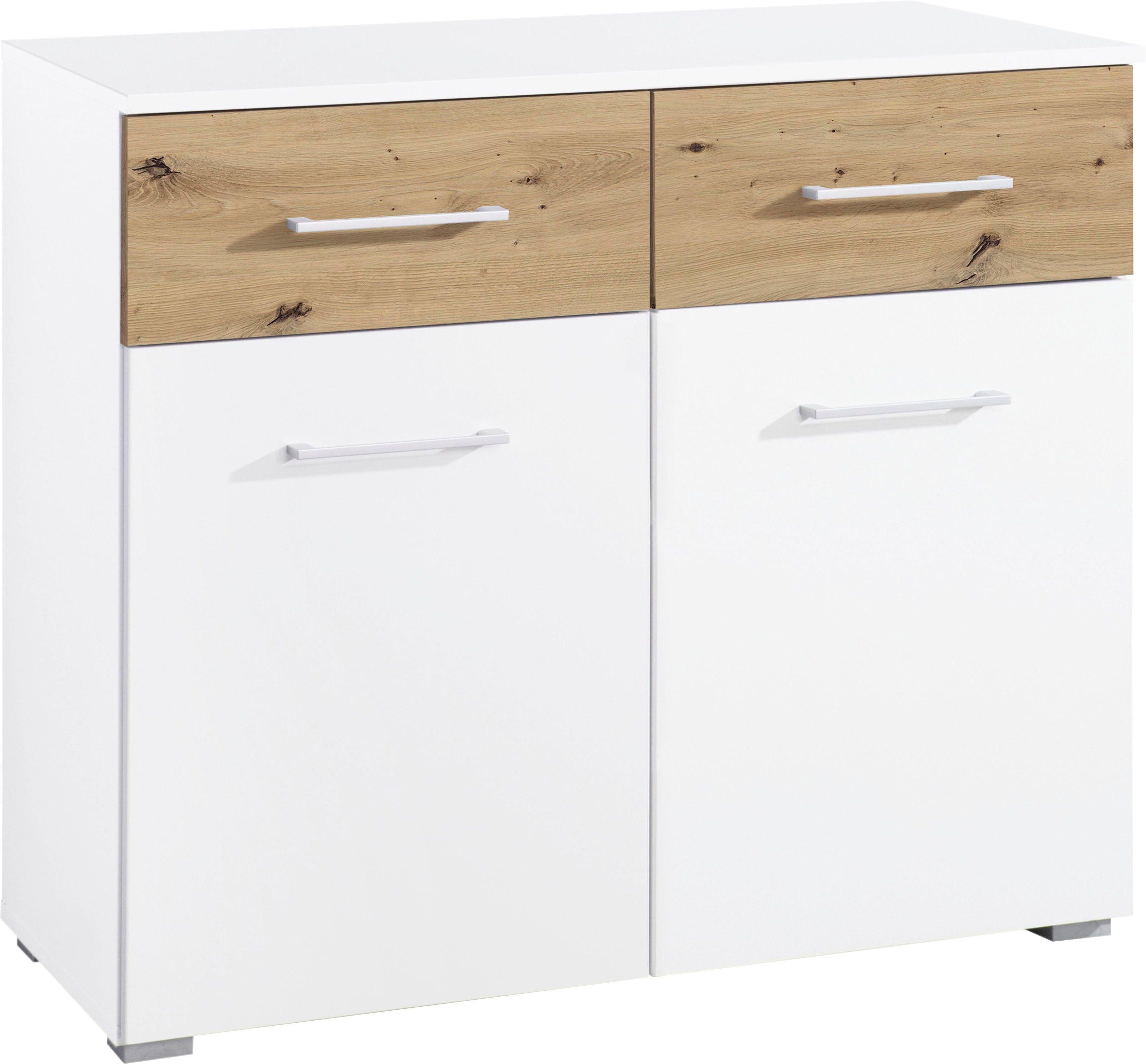 rauch Kast met laden en deuren Boston-extra Breedte 93 cm commodes & ladekasten wit