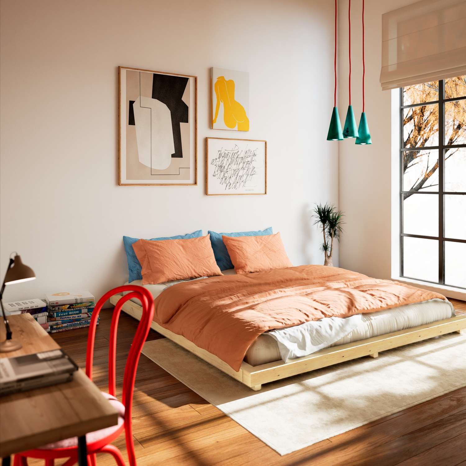 Karup Bedframe DOCK BED, futonbed, massief houten bed, bed zonder matras Bed met lattenbodem, van FSC® gecertificeerd grenen, meerdere maten