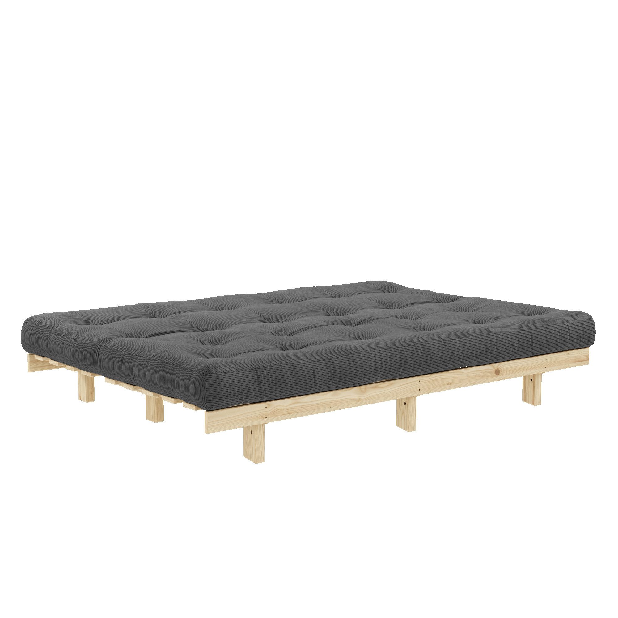 Karup Slaapbank Lean 200 slaapbank, logeerbed, bank met futonmatras Inclusief futonmatras, ligoppervlak 130x200 cm, FSC® gecertificeerd grenen (2 stuks)