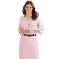 classic basics gedessineerde blouse roze