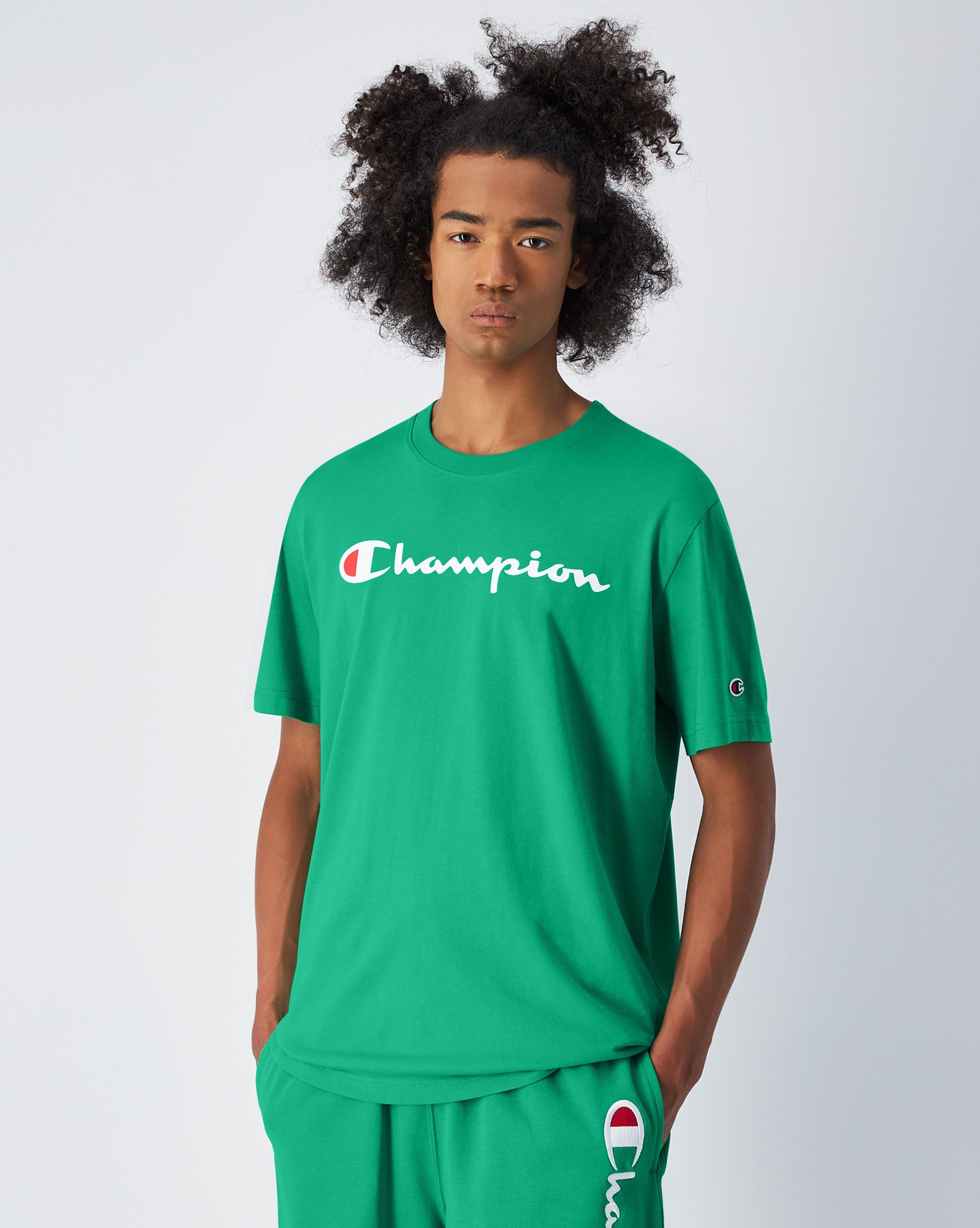 Champion T-shirt CREWNECK T-SHIRT heren t-shirts maat S (44/46)