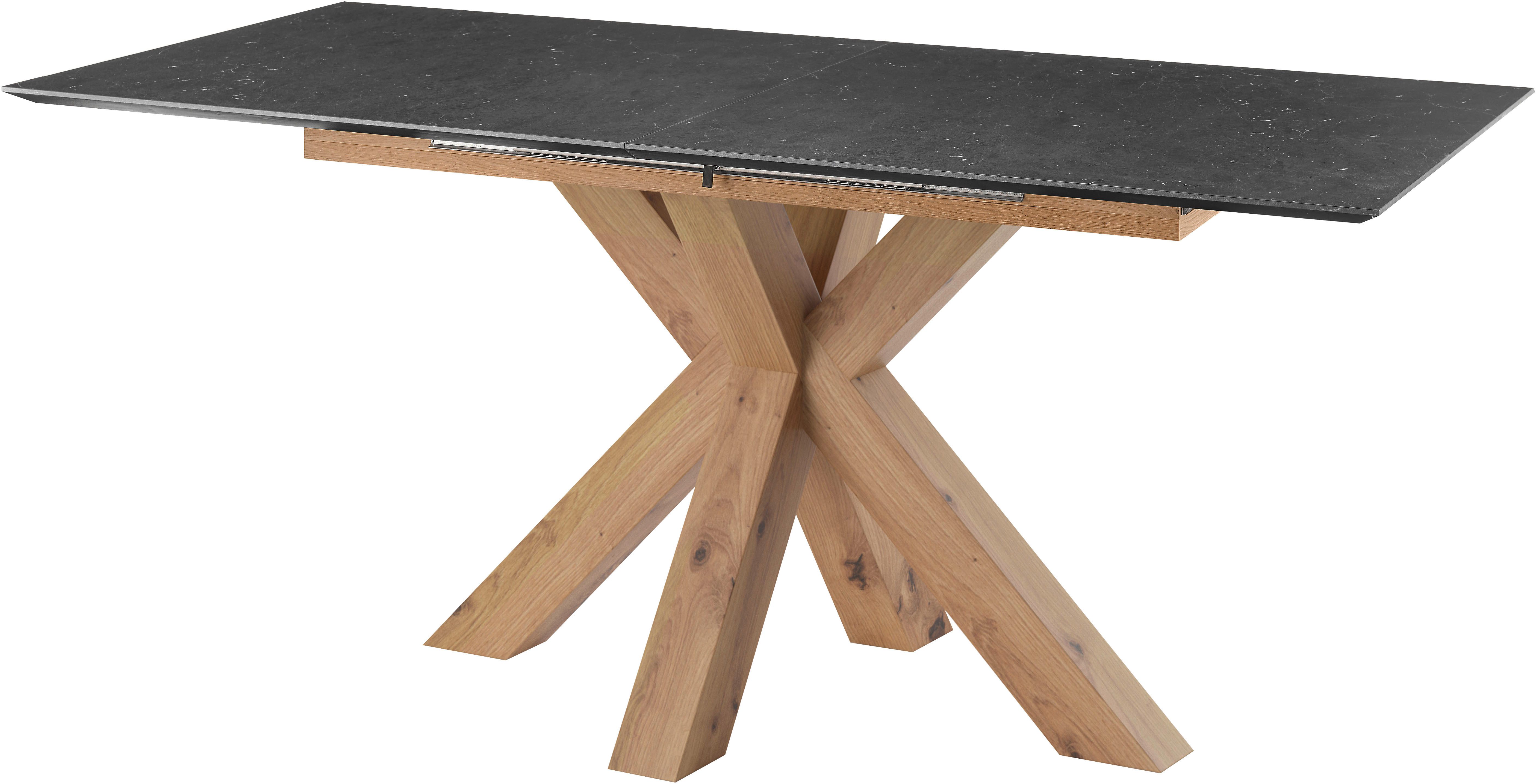 set one by Musterring Eettafel New Atlanta Rechthoekig blad met Zwitserse rand, uitschuifbaar, stervormig onderstel