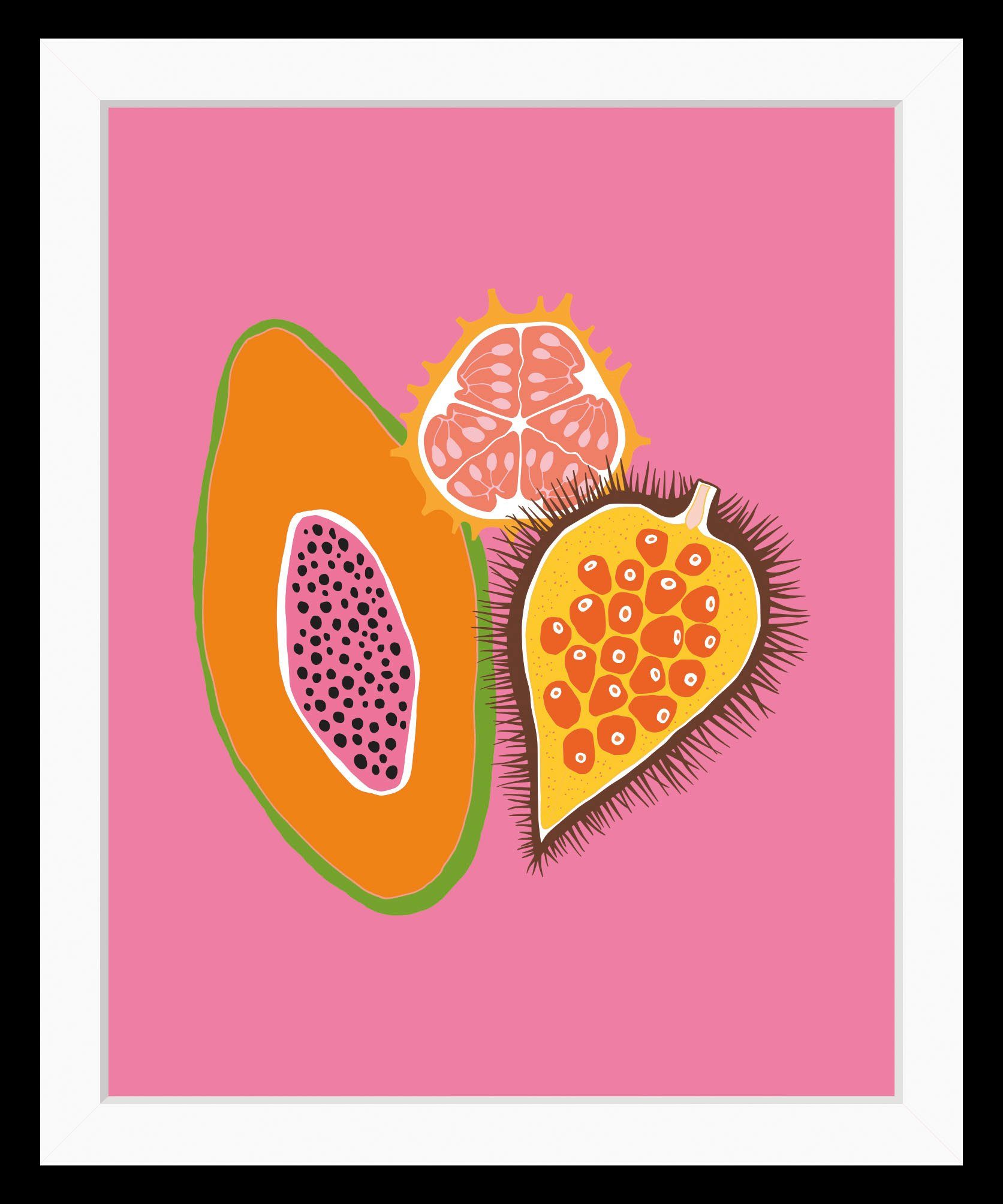 queence Wanddecoratie Merlijn HD premium posterdruk incl. houten lijst (1 stuk)