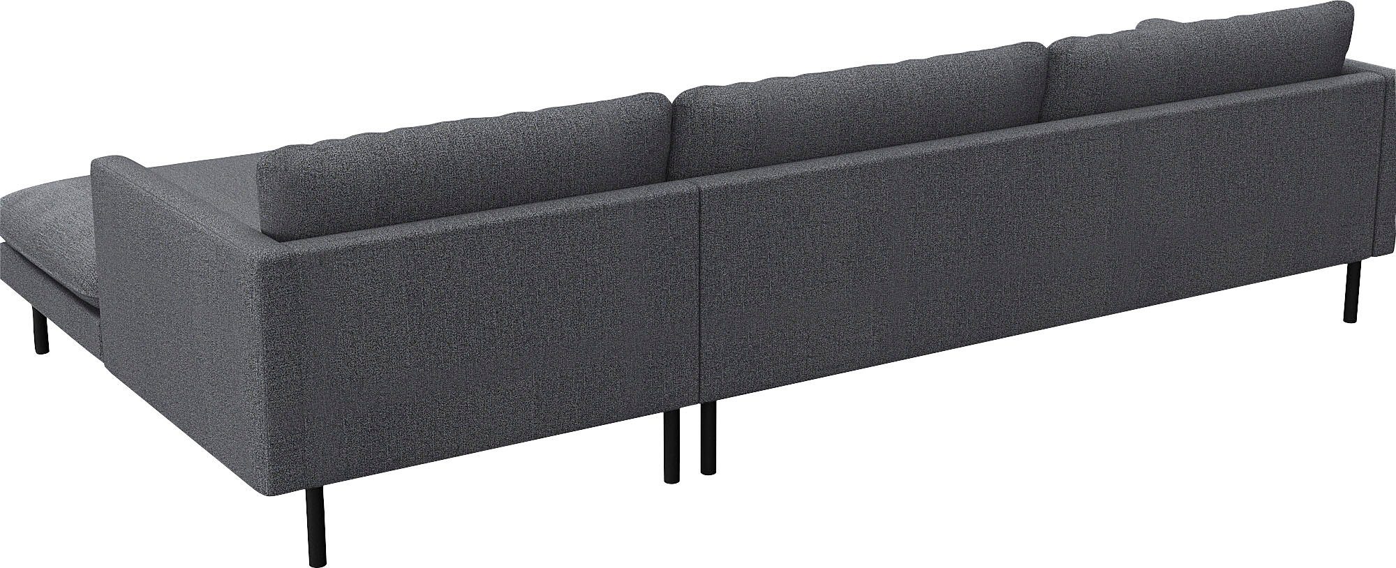 FLEXLUX Hoekbank Bolzano, elegant en comfortabel, L-vorm Zitting van koudschuim & stalen vering, losse zit- en rugkussens