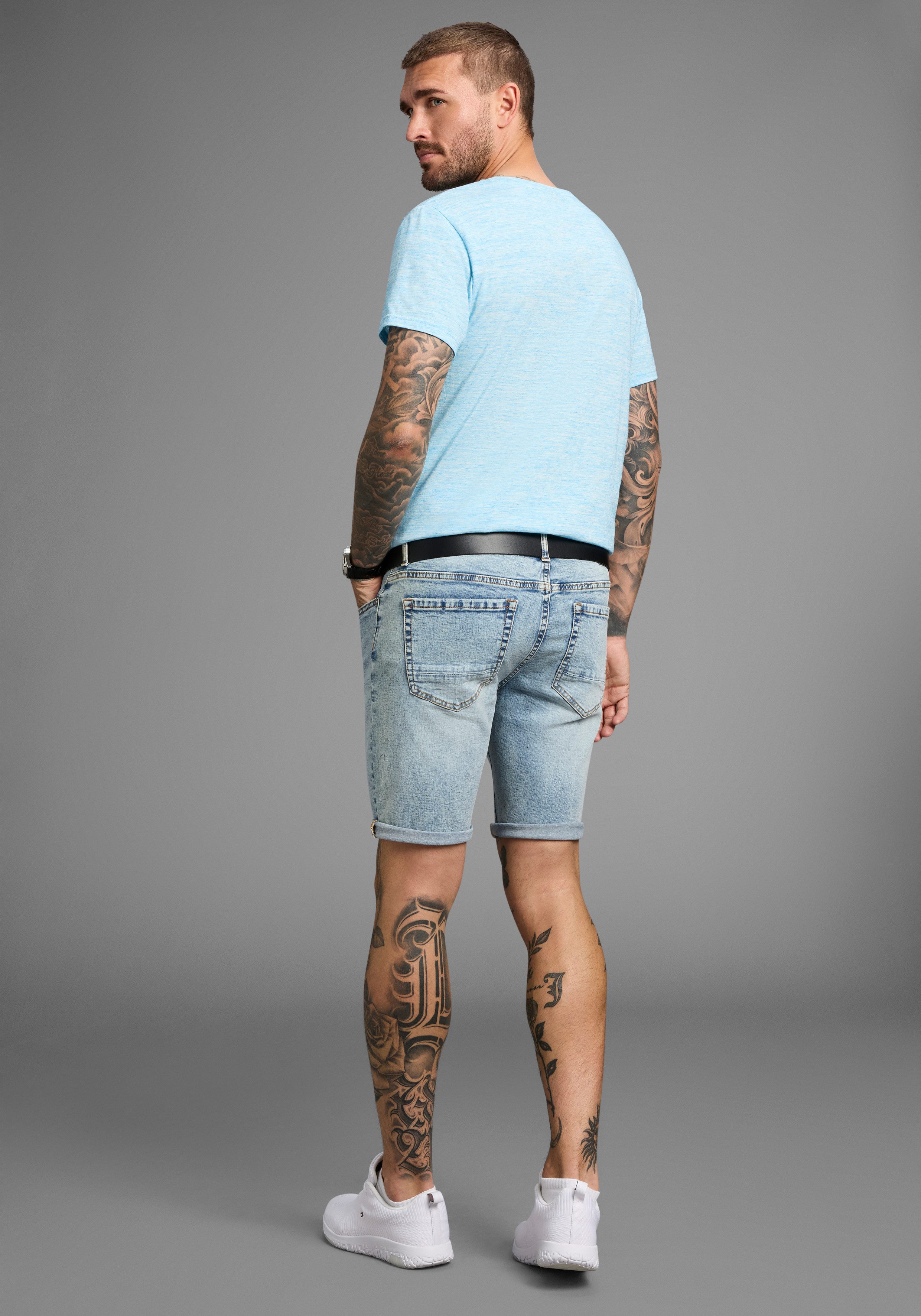 Bruno Banani Jeansshort Hutch-Shorts lage taillehoogte