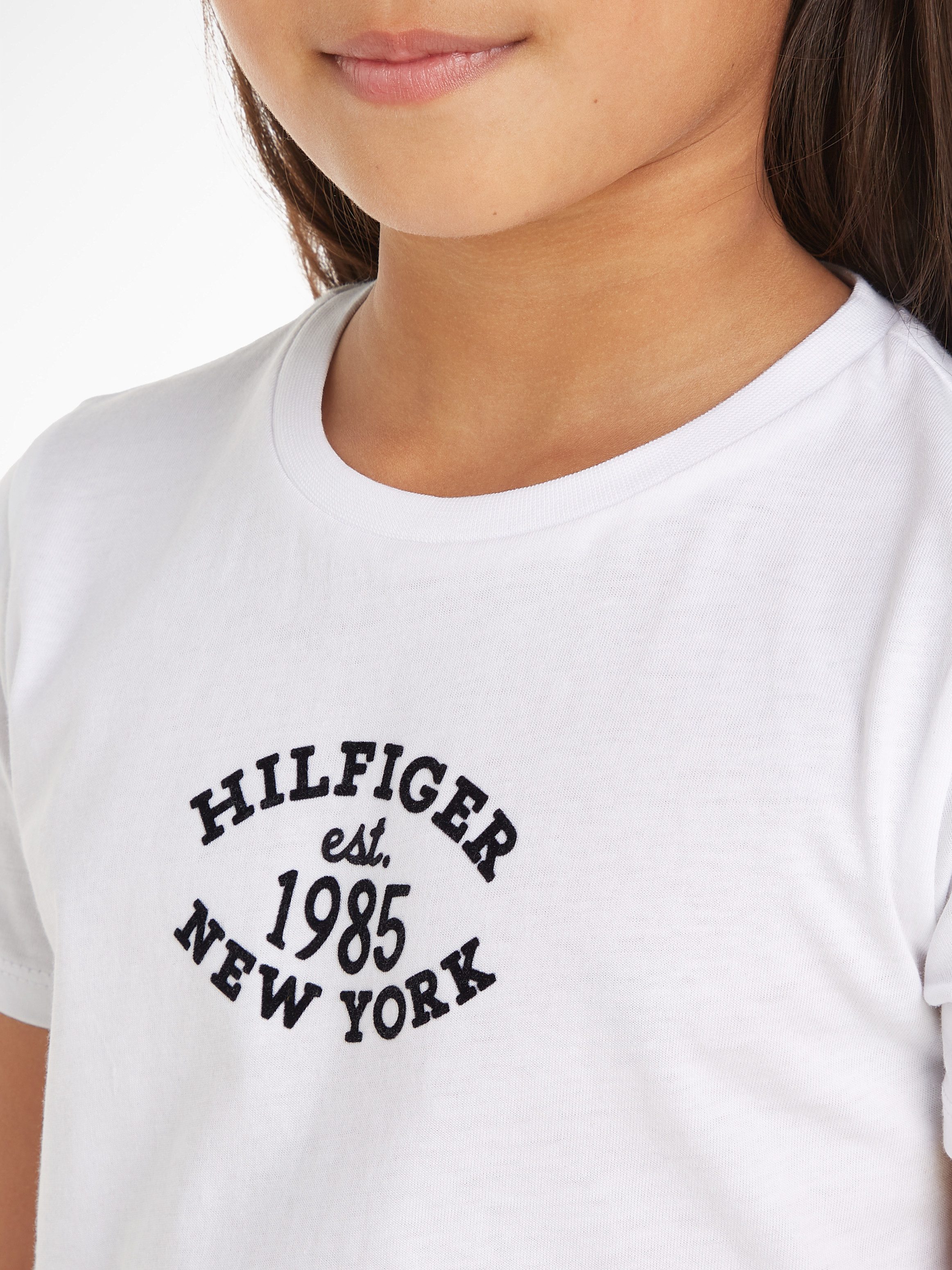 Tommy Hilfiger T-shirt MONOTYPE FLOCK Kinderen tot 16 jaar met logostiksel