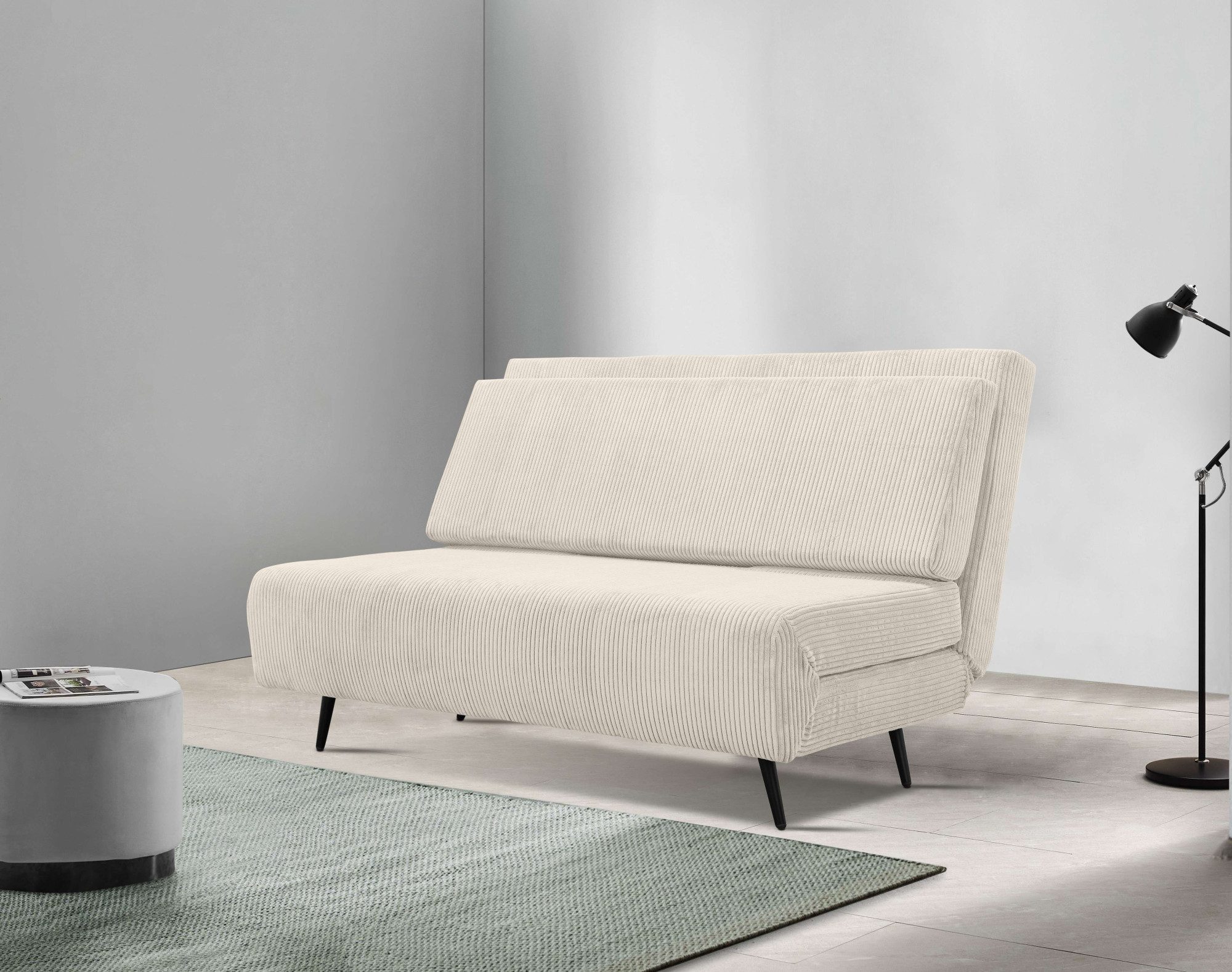 andas Slaapbank LINNEA Daybed met opklapbaar ligoppervlak, in geweven stof, velours, corduroy