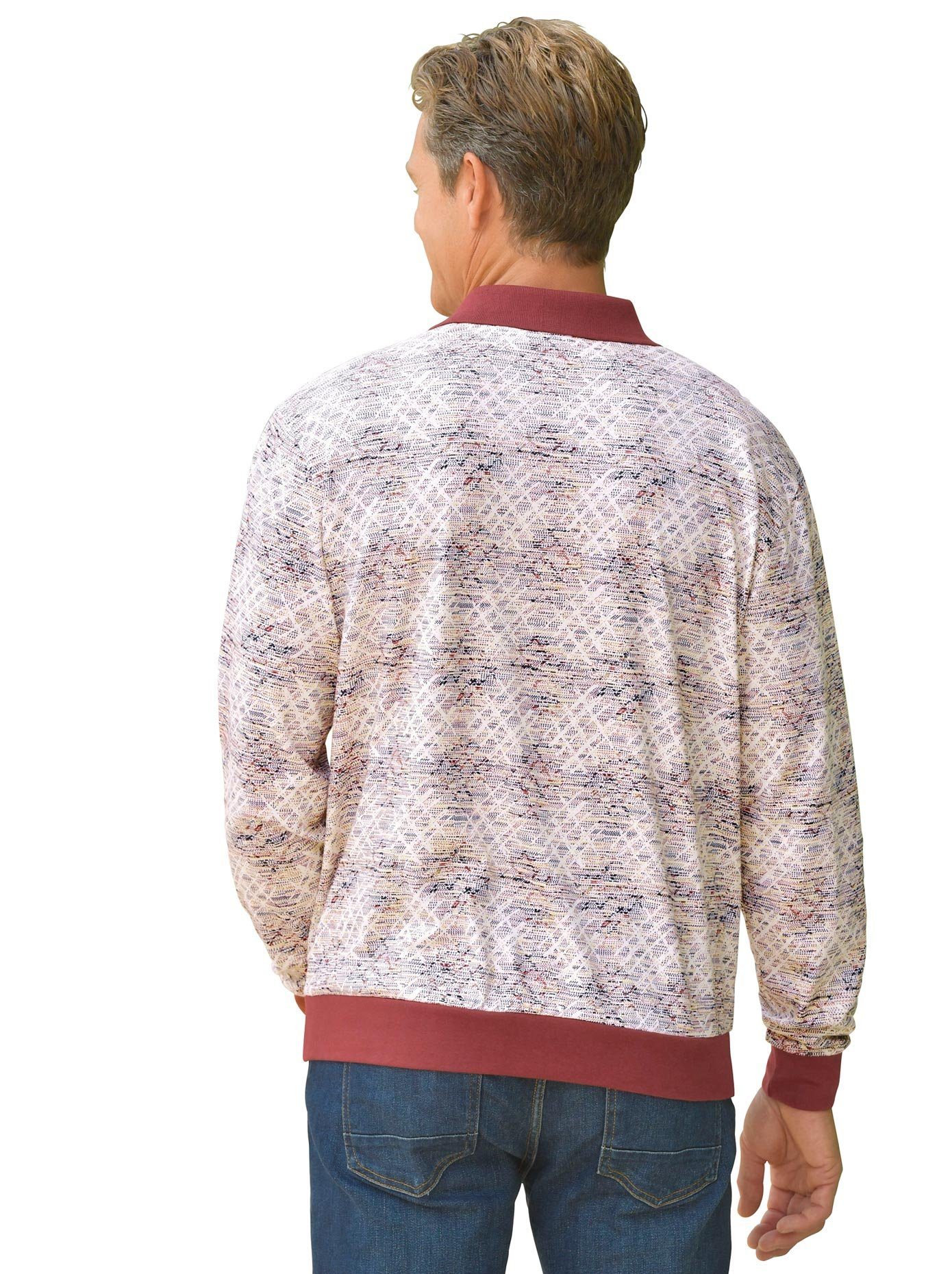 Marco Donati Poloshirt met lange mouwen (1-delig)