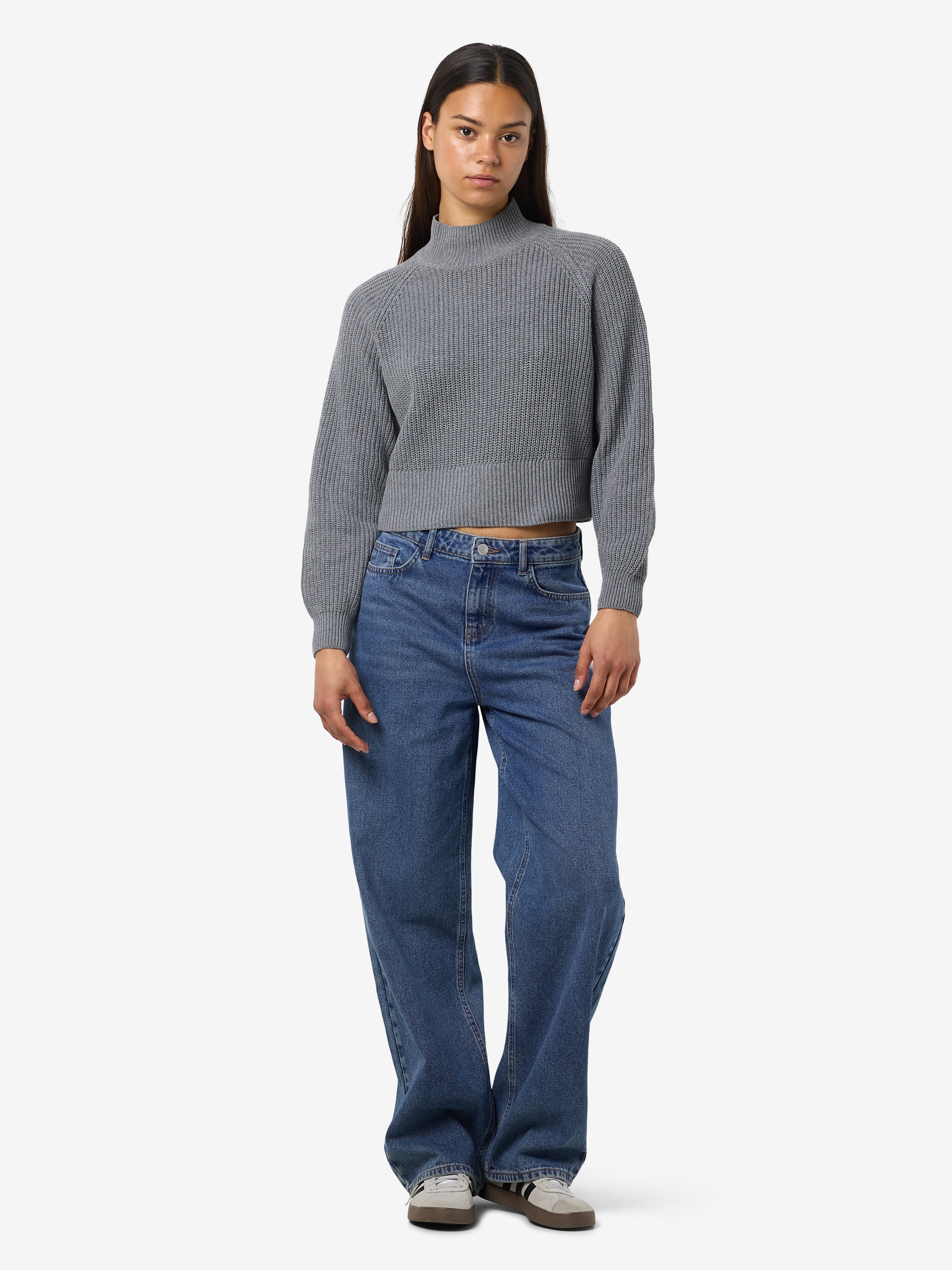 Noisy may Trui met staande kraag NMDARA L/S HIGH NECK KNIT FWD NOOS