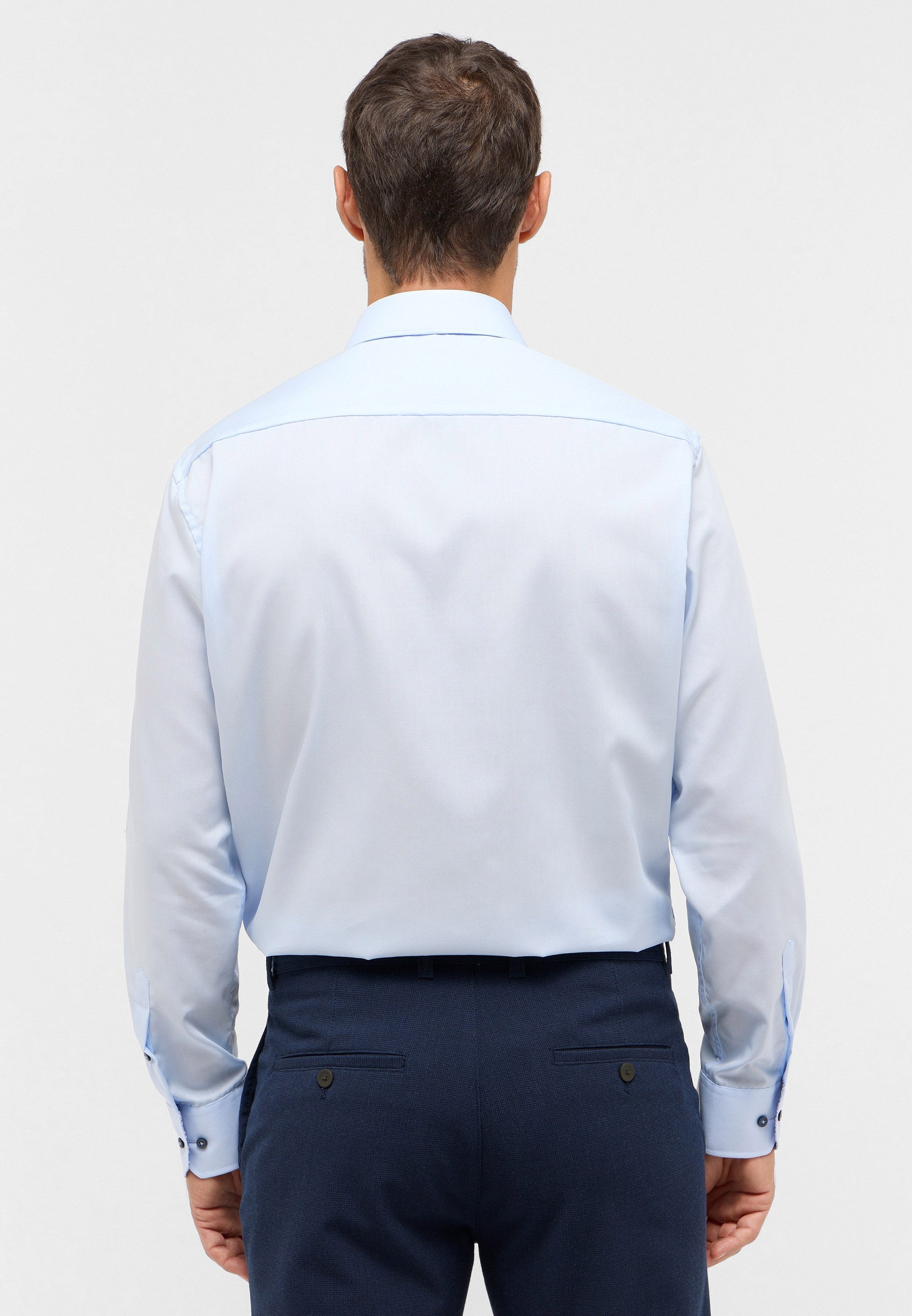Eterna Overhemd met lange mouwen Comfort fit NON IRON (strijkvrij)