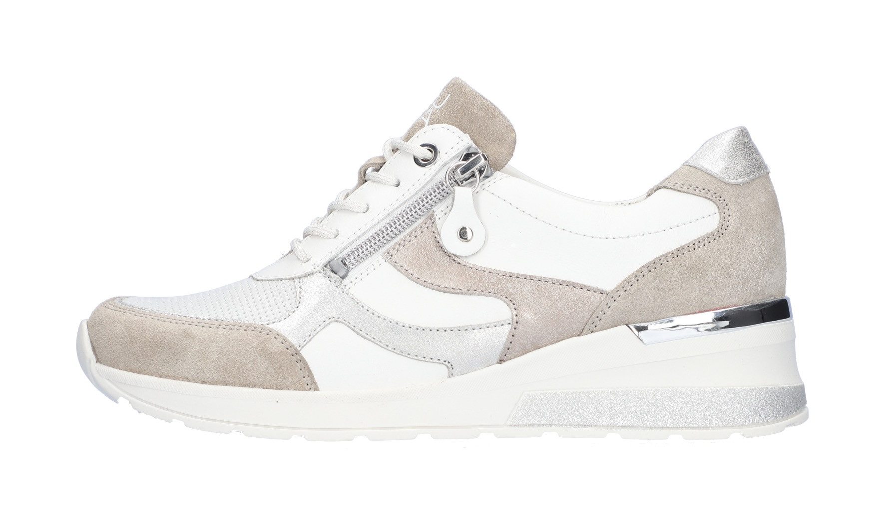 Waldläufer Sneakers met sleehak H-Clara , veterschoenen, lage schoen, comfortabele schoen, met uitneembaar voetbed