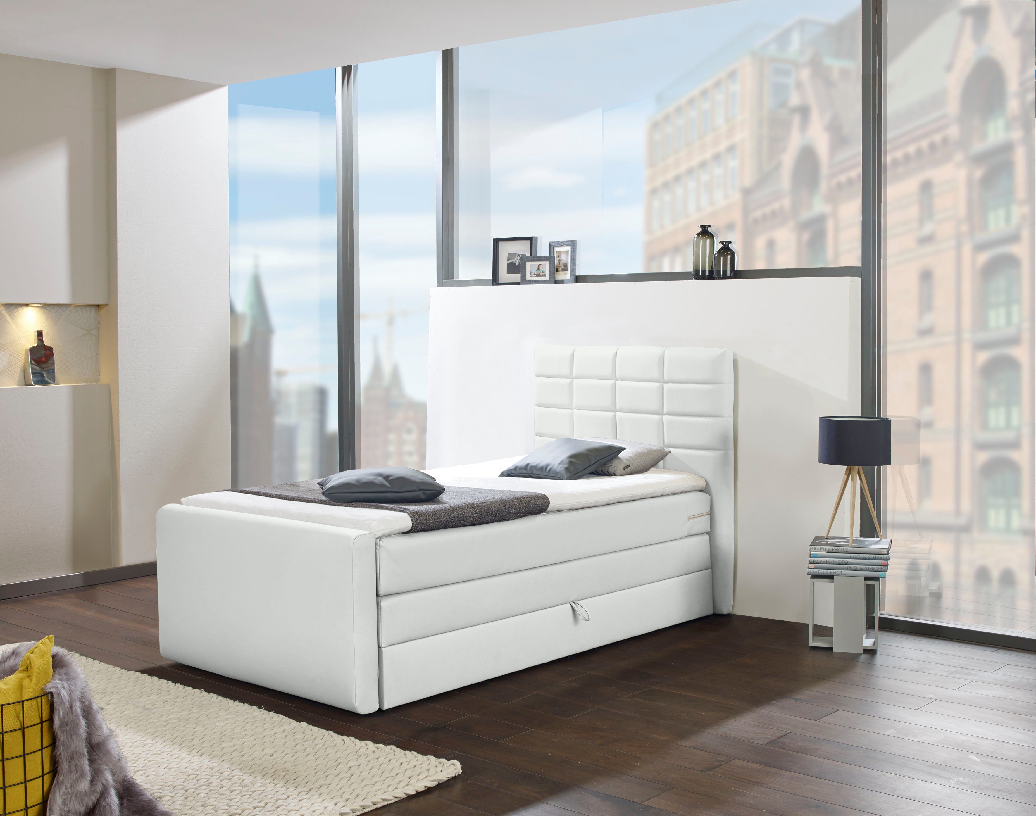 INOSIGN Boxspring Lethbridge incl. bedbox en matrastopper, twee matrastypes in h2