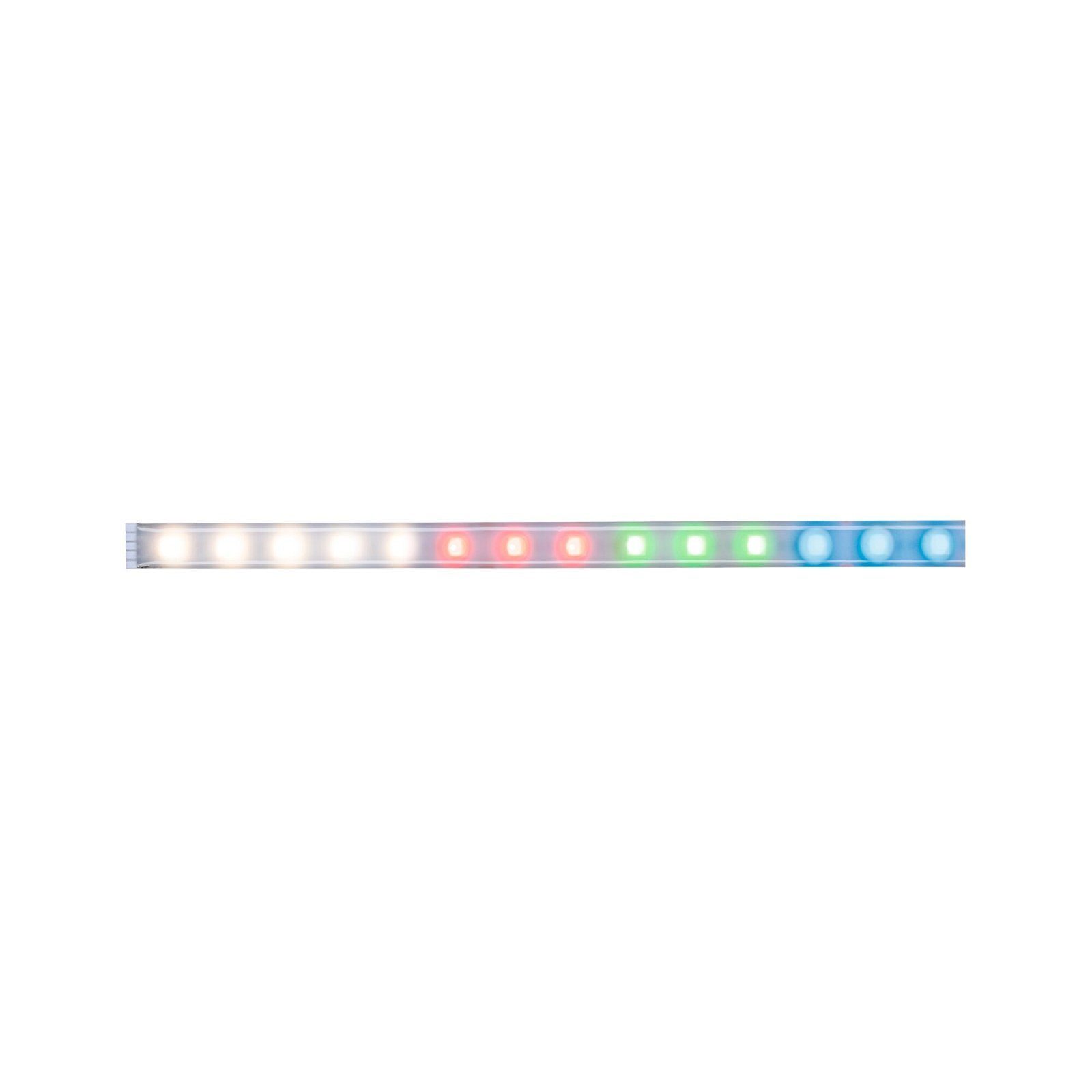 Paulmann Led-strepen MaxLED 500 Strip 1m IP44 Cover 3000K 12W 24V zilverkleur Kunststof (1 stuk)