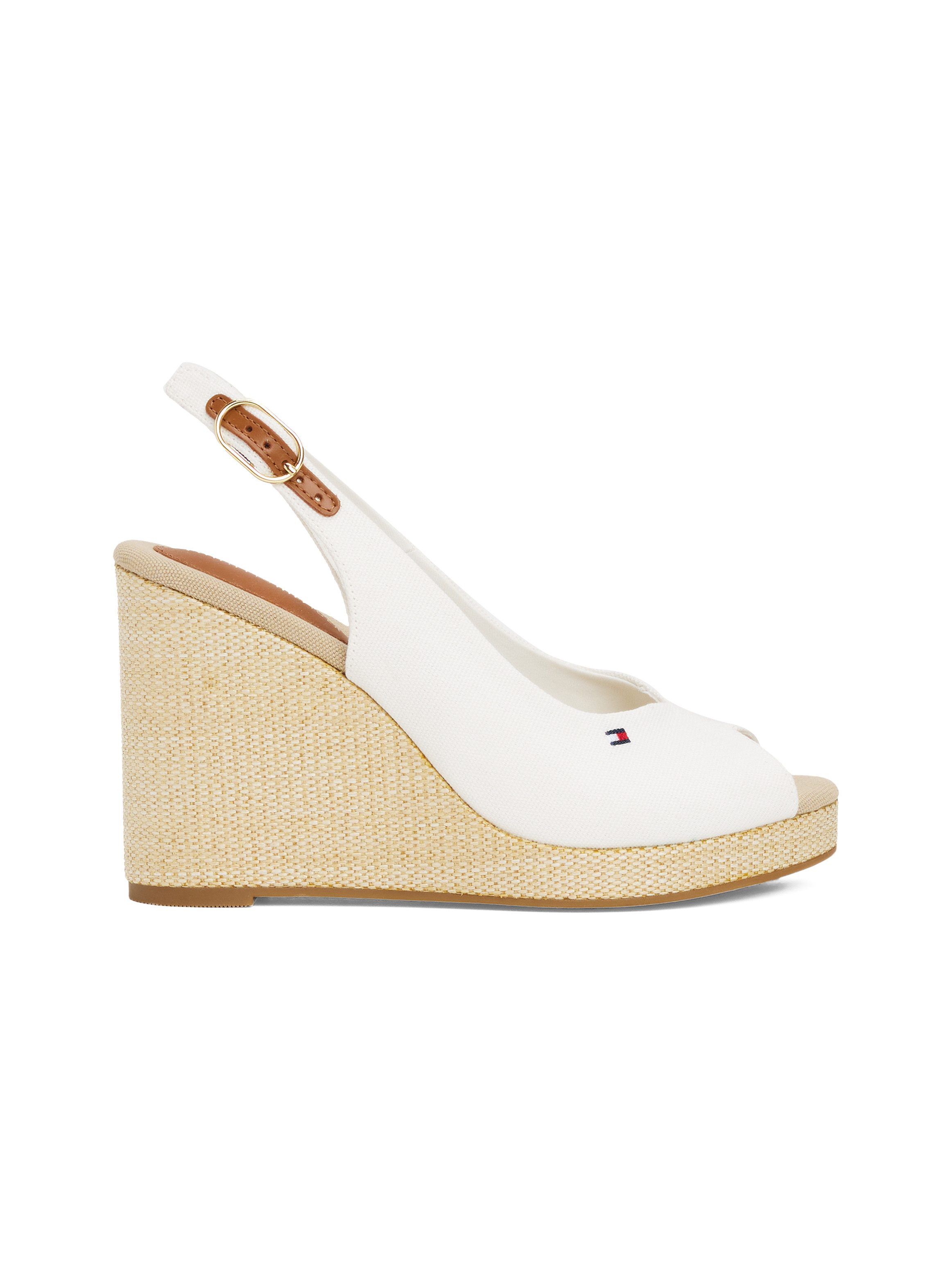 Tommy Hilfiger Highheel sandaaltjes FLAG HIGH WEDGE ESPAD SLINGBACK