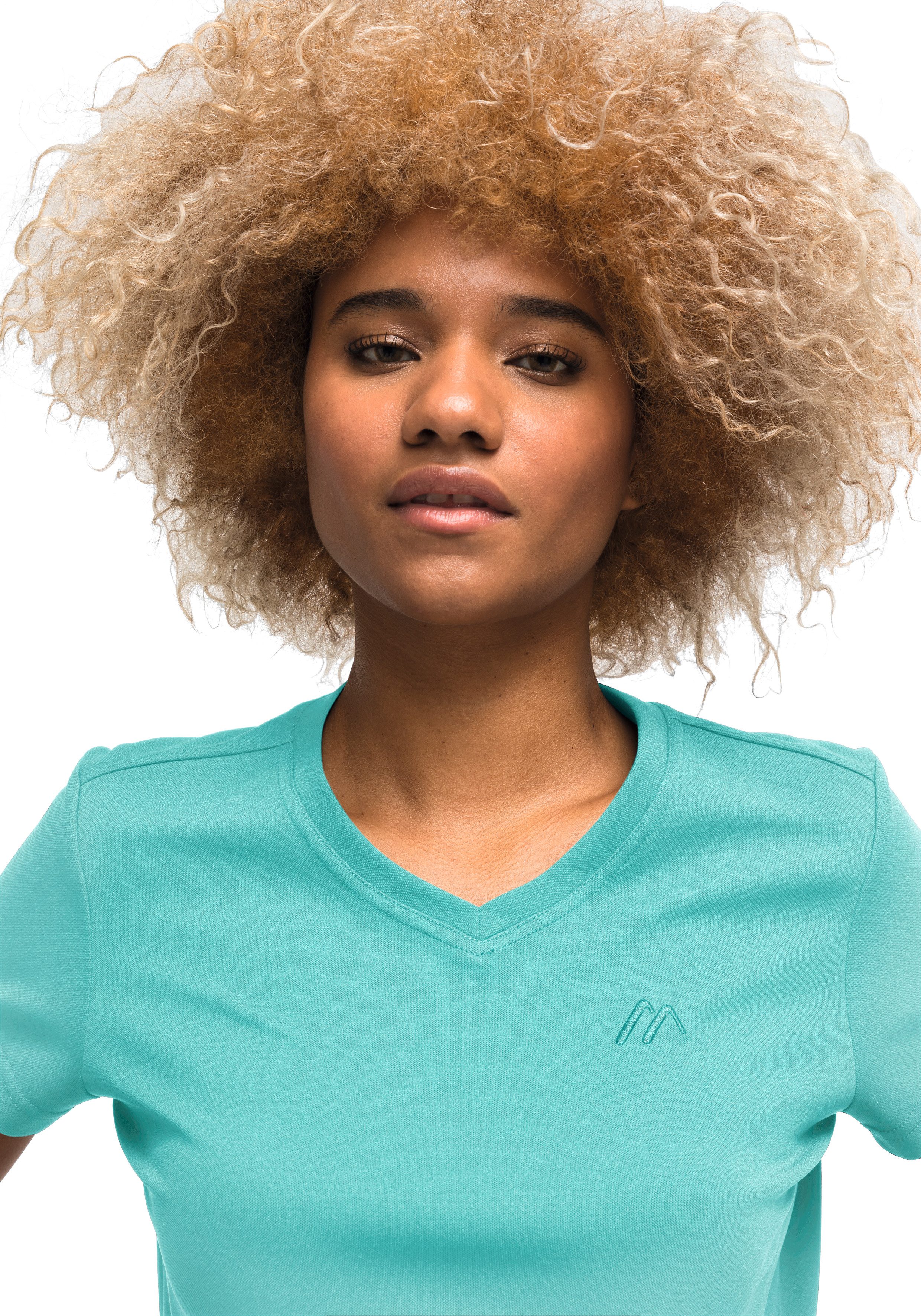 Maier Sports Functioneel shirt Trudy Dames-T-shirt, shirt met korte mouwen voor wandelen en vrije tijd