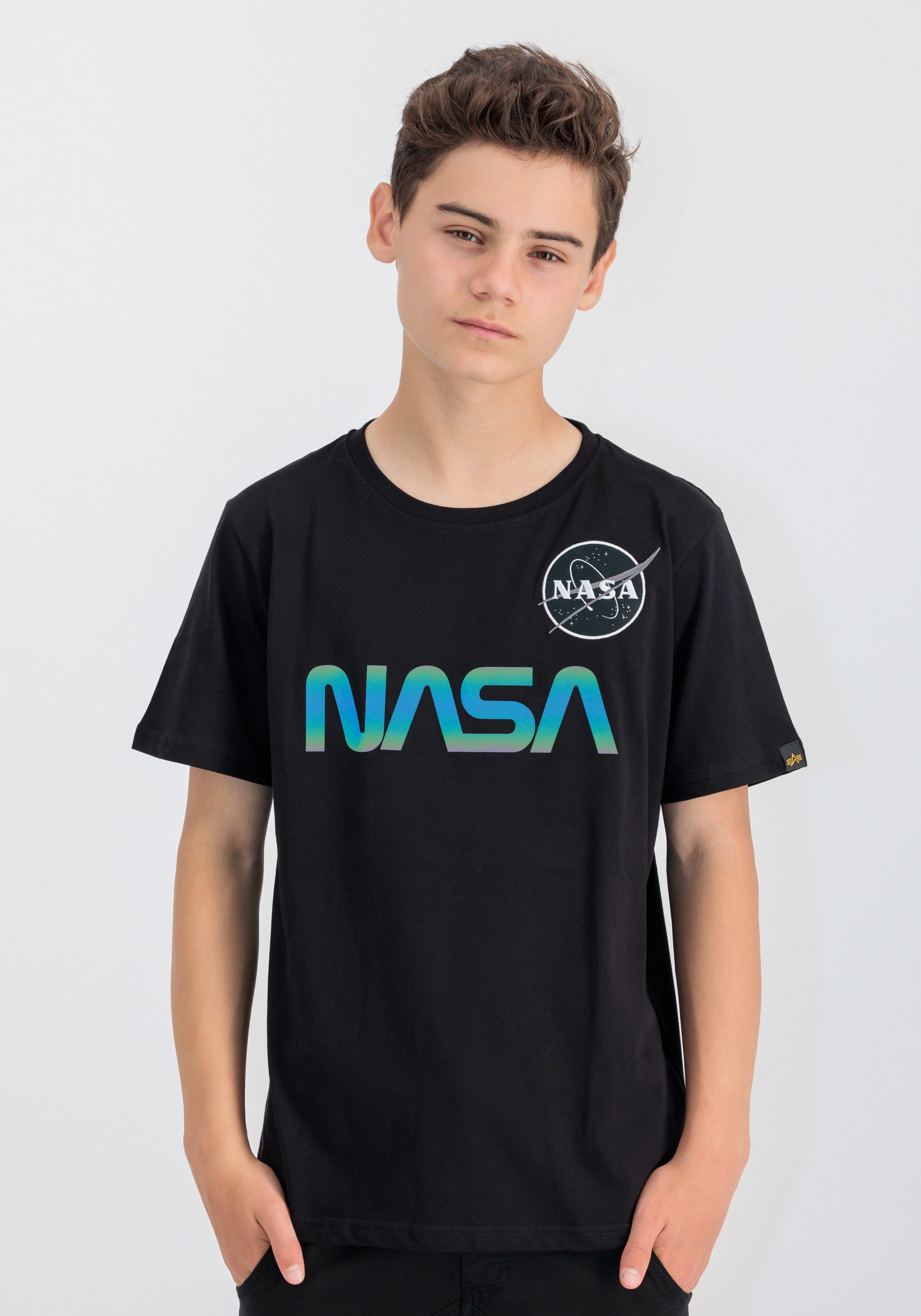 Alpha Industries T-shirt Alpha Industries Kids - T-Shirts NASA Rainbow Refl. T Kids