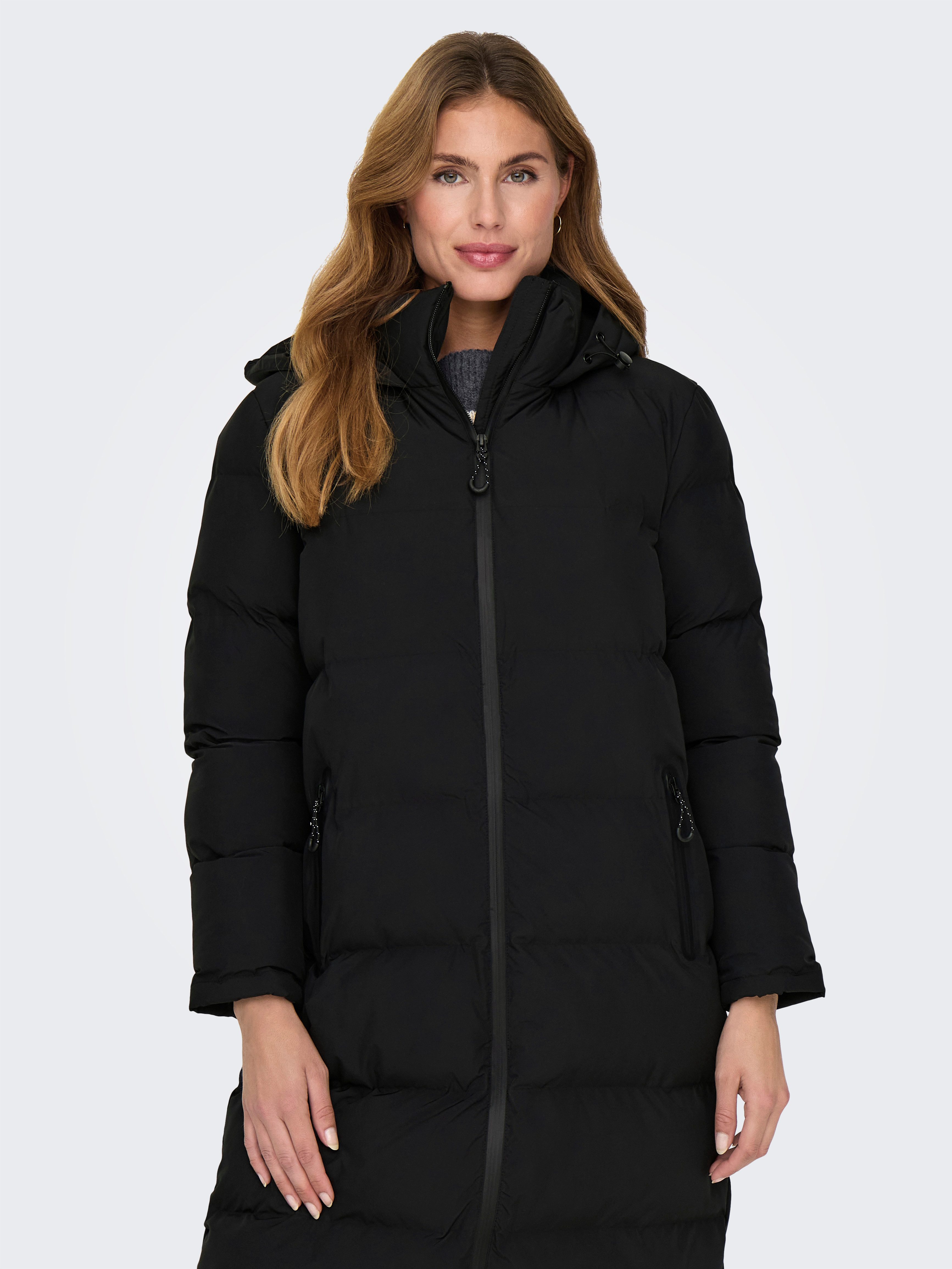 Only Gewatteerde jas ONLPAULA PREMIUM PUFFER LONG OTW