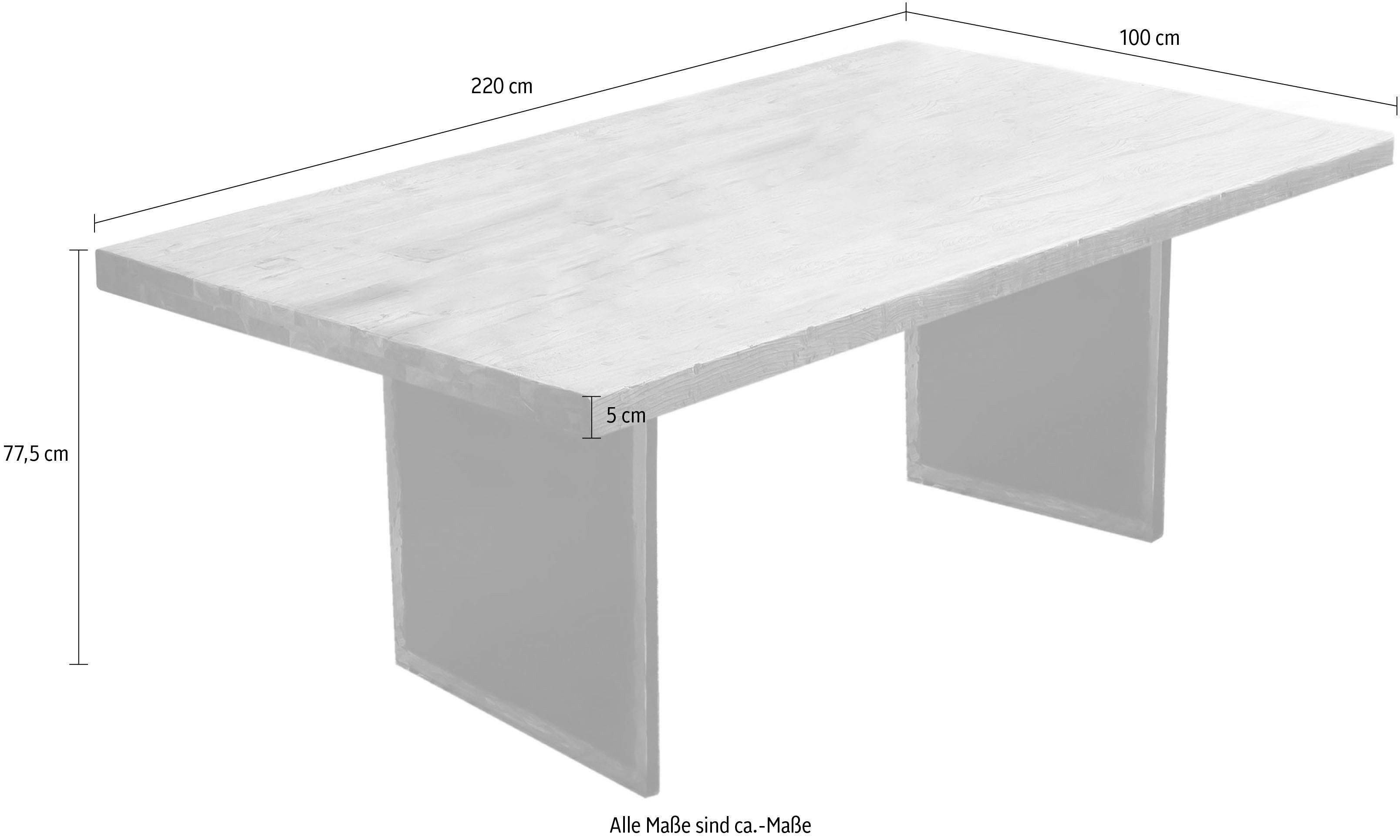 INOSIGN Eettafel Frame in used look (1 stuk)