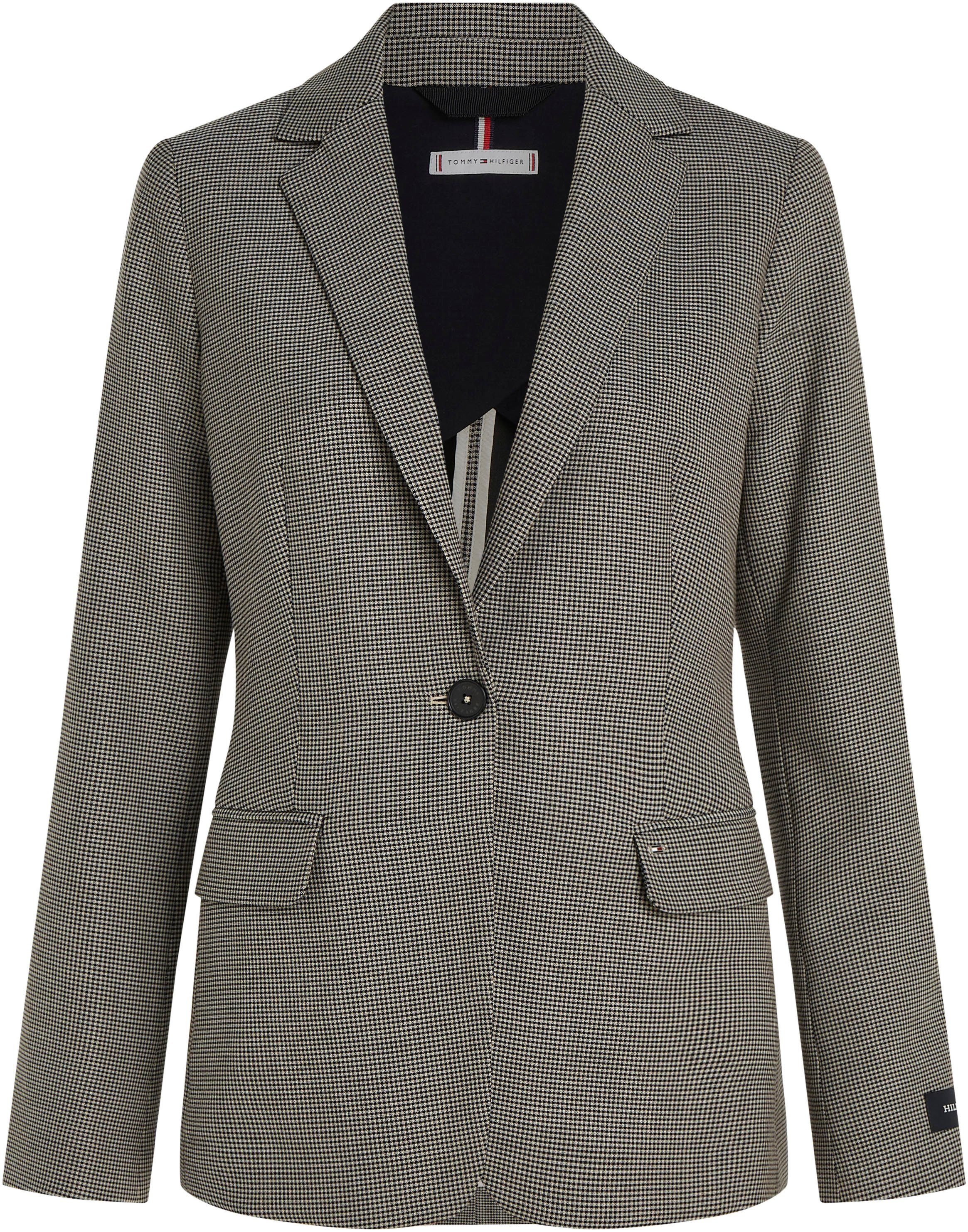 Tommy Hilfiger Korte blazer REGULAR SB BLAZER met geborduurd logo