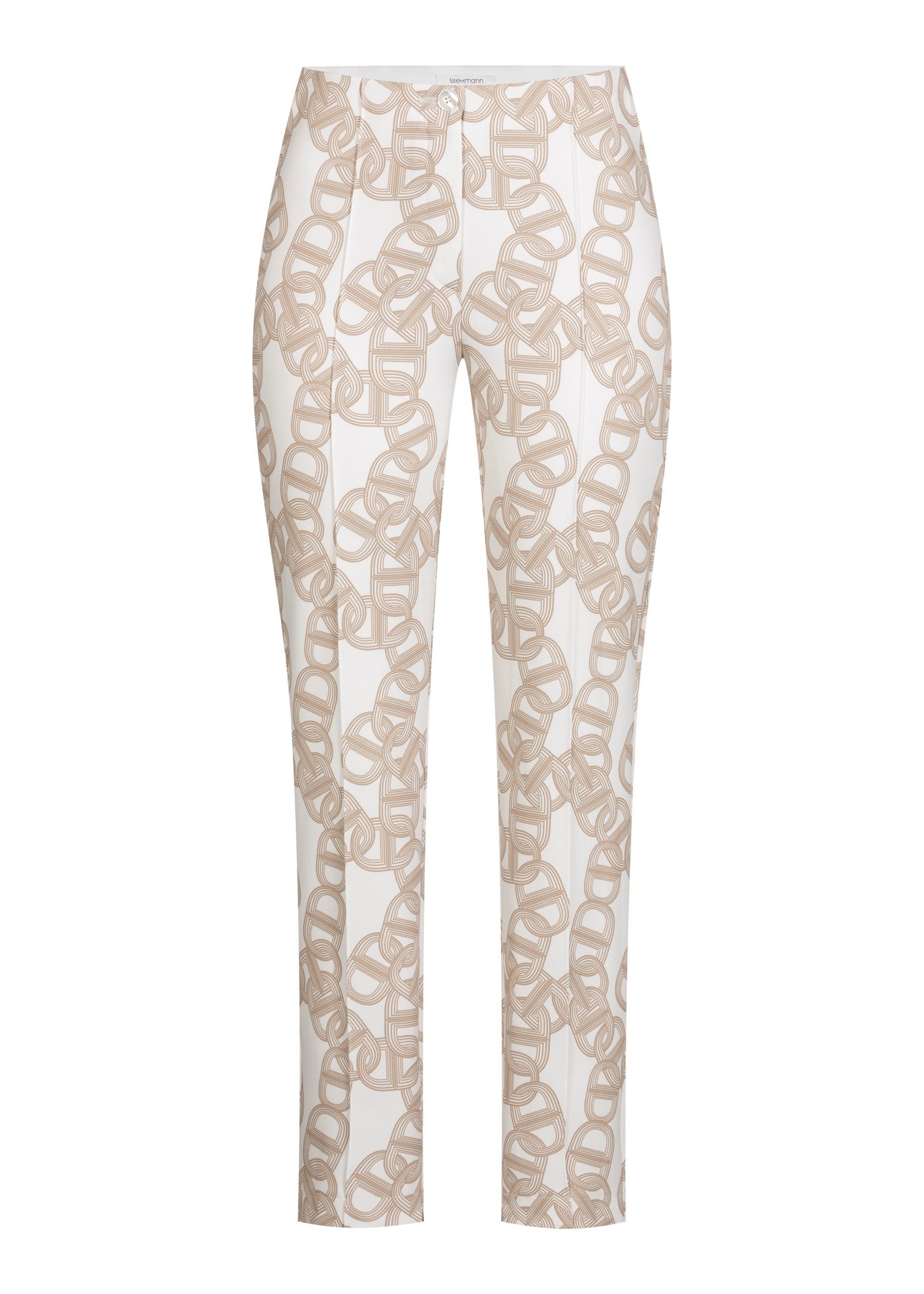 Stehmann Stoffen broek met grafisch patroon