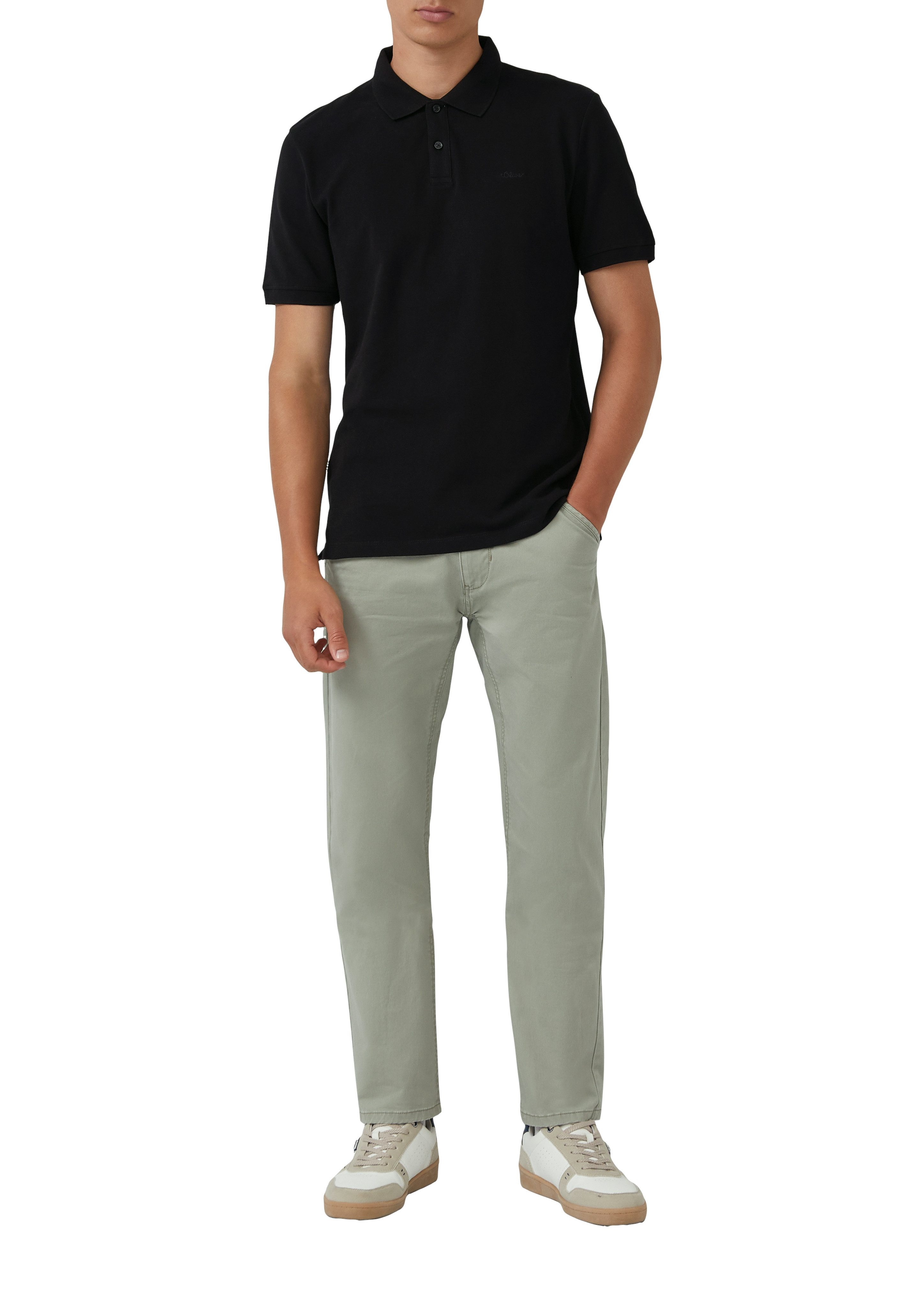 s.Oliver Poloshirt met geborduurd logo (set, 2-delig)