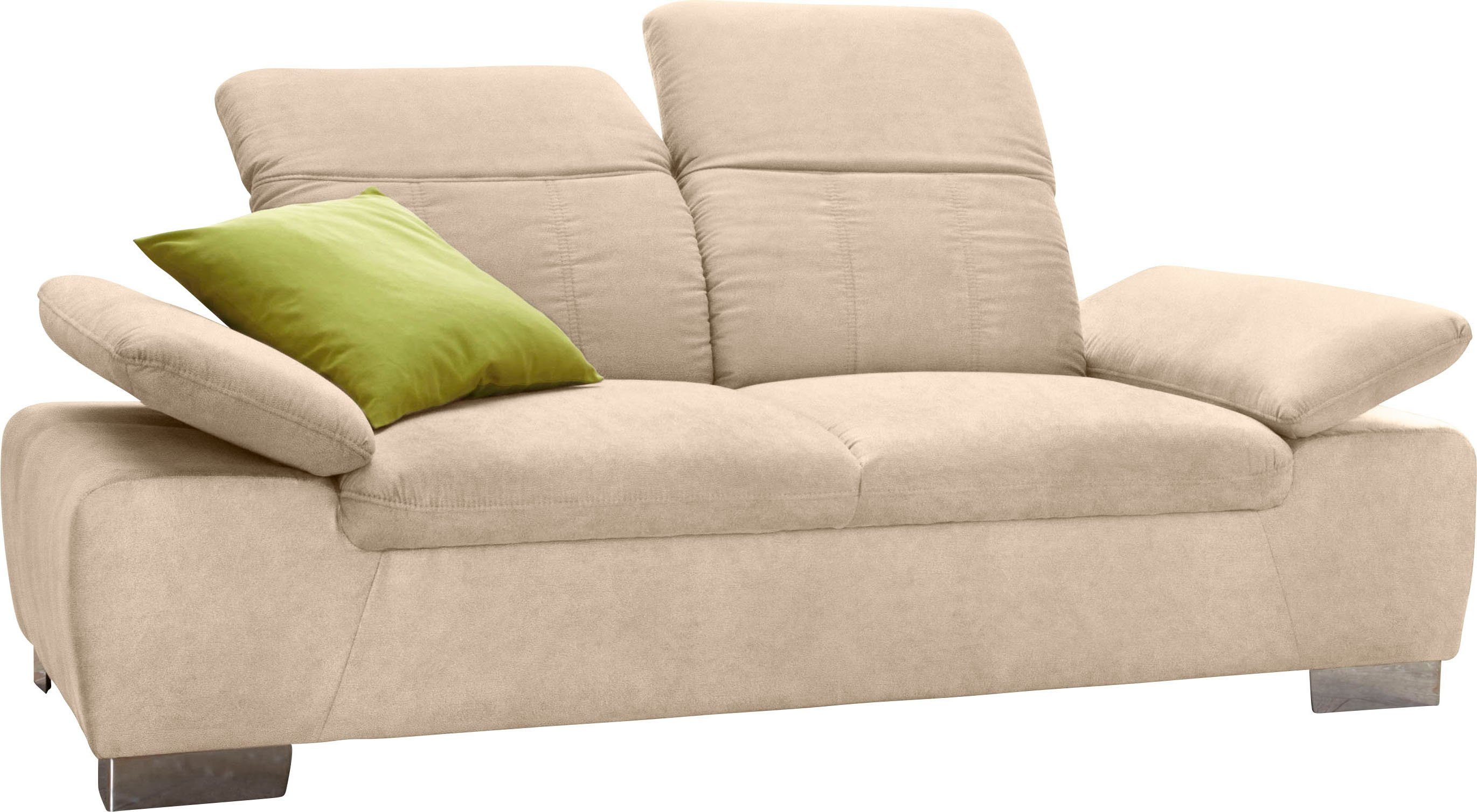 DOMO collection 2-zitsbank Milan met verstelbare rugleuning