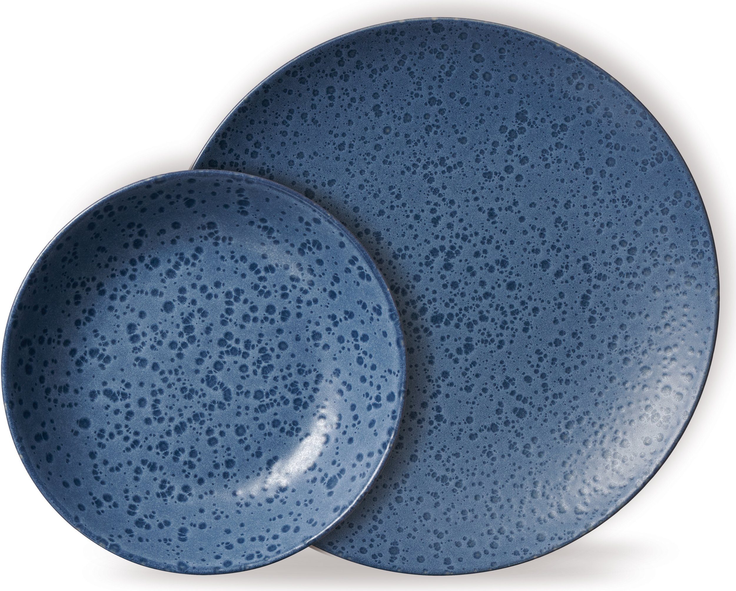 Ritzenhoff & Breker Eetservies Bordenset, Serviesset Kitwe Reactief glazuur, elk exemplaar is uniek, 8 delen, voor 4 personen (set, 8-delig)
