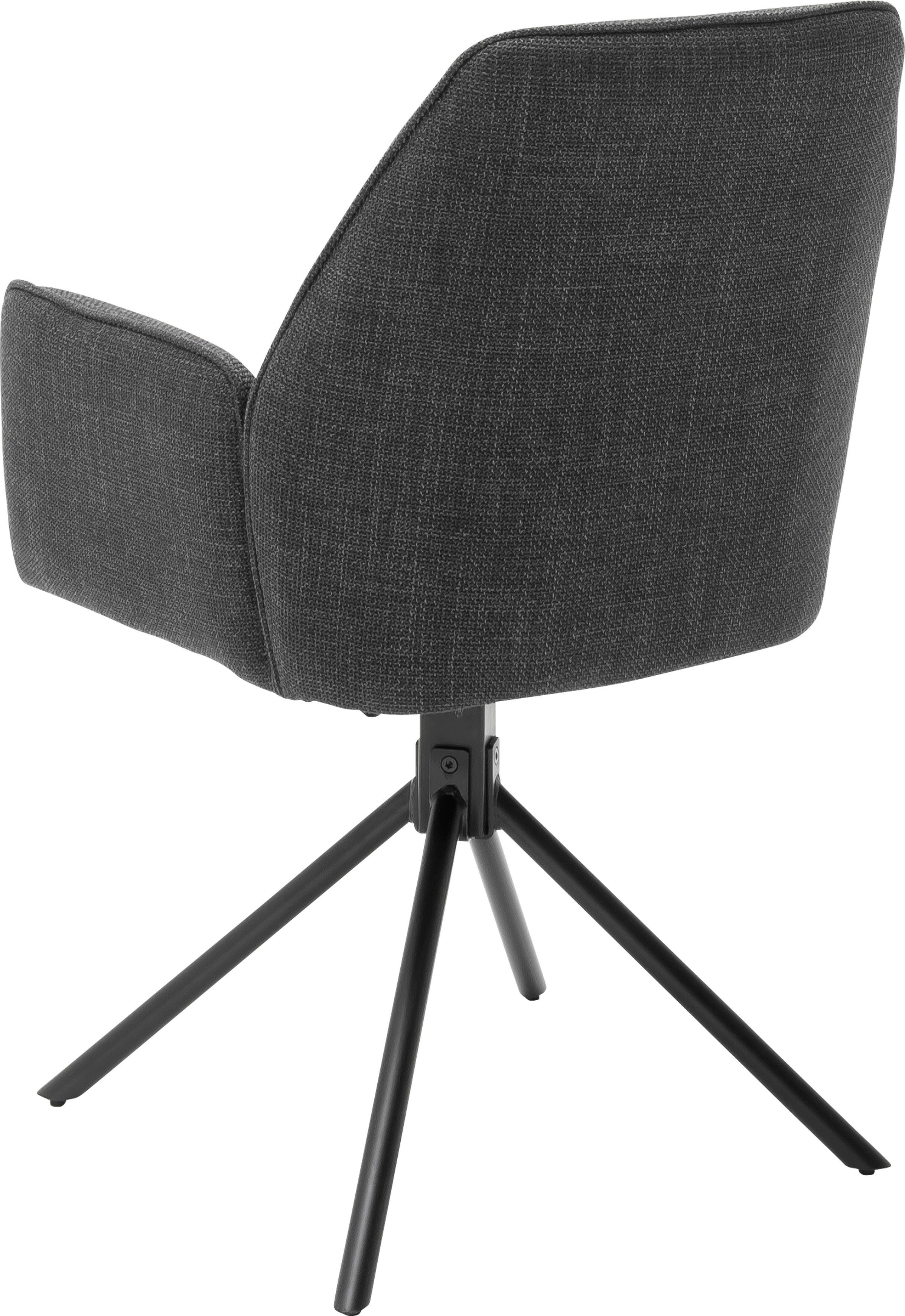 MCA furniture Stoel met 4 poten Pemba set van 2, 180°draaibaar met nivellering, stoel belastbaar tot 120 kg (set, 2 stuks)