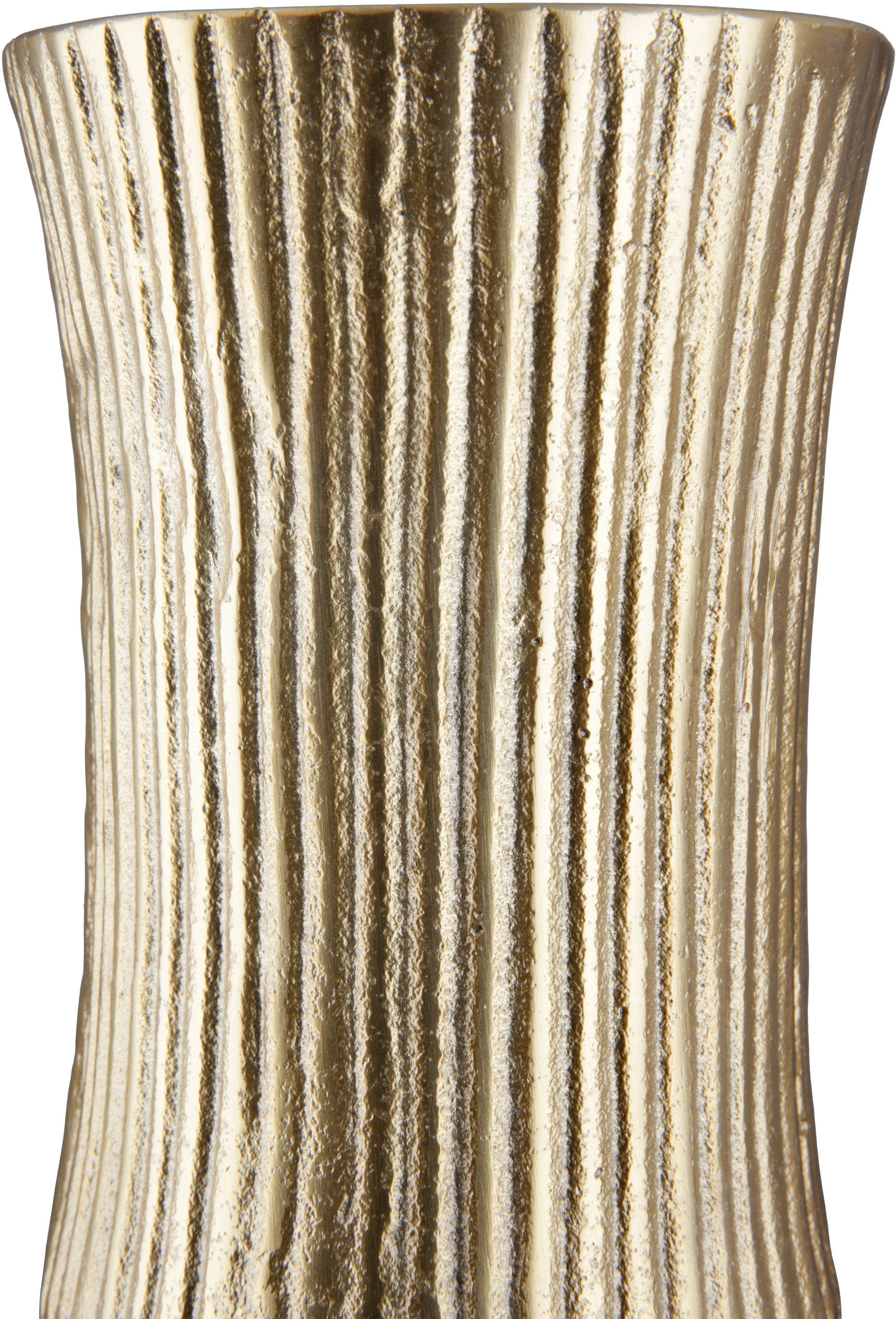 GILDE Siervaas Face Vaas van aluminium, decoratief object (1 stuk)