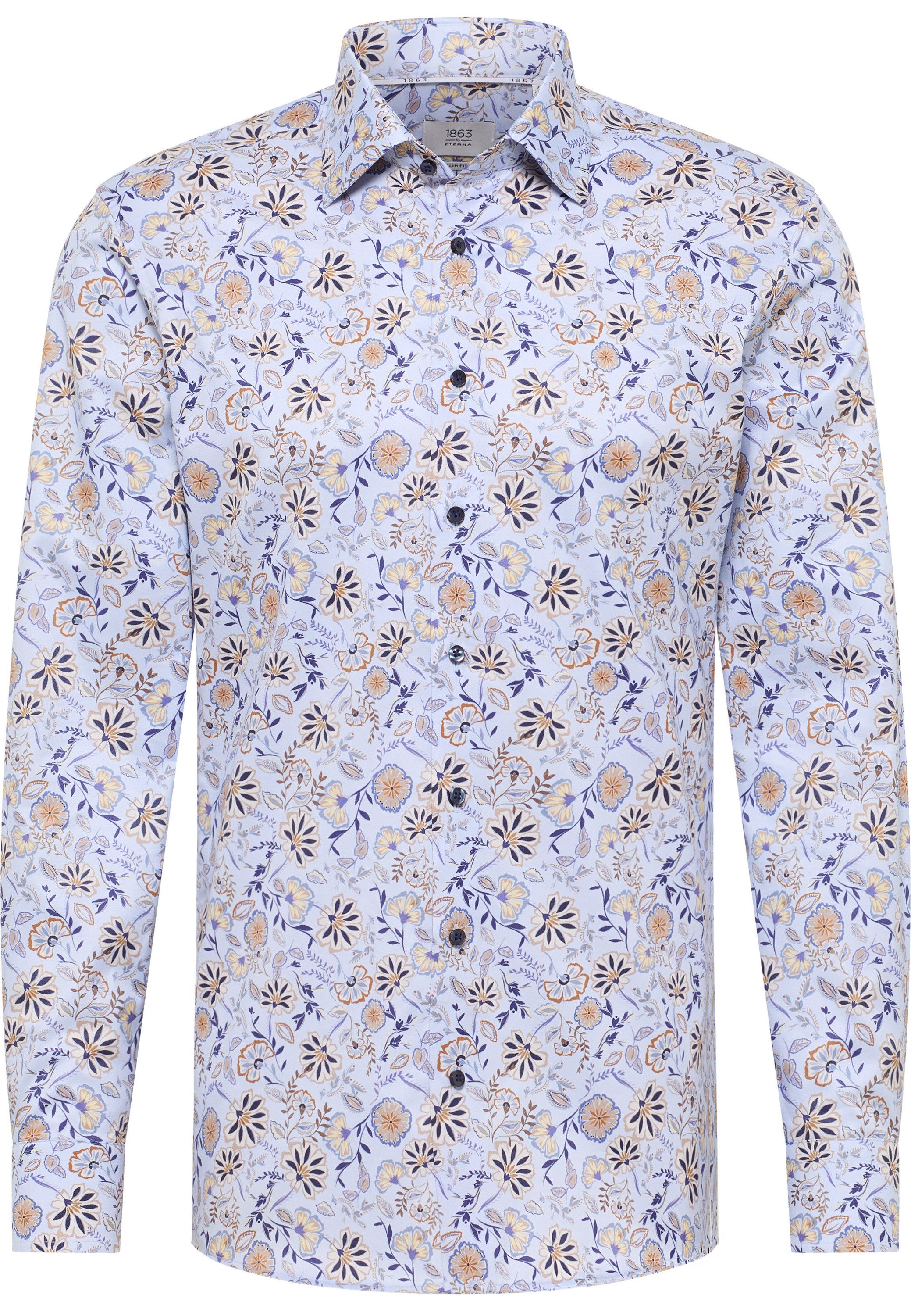 Eterna Overhemd met lange mouwen Slim fit NON IRON (strijkvrij)