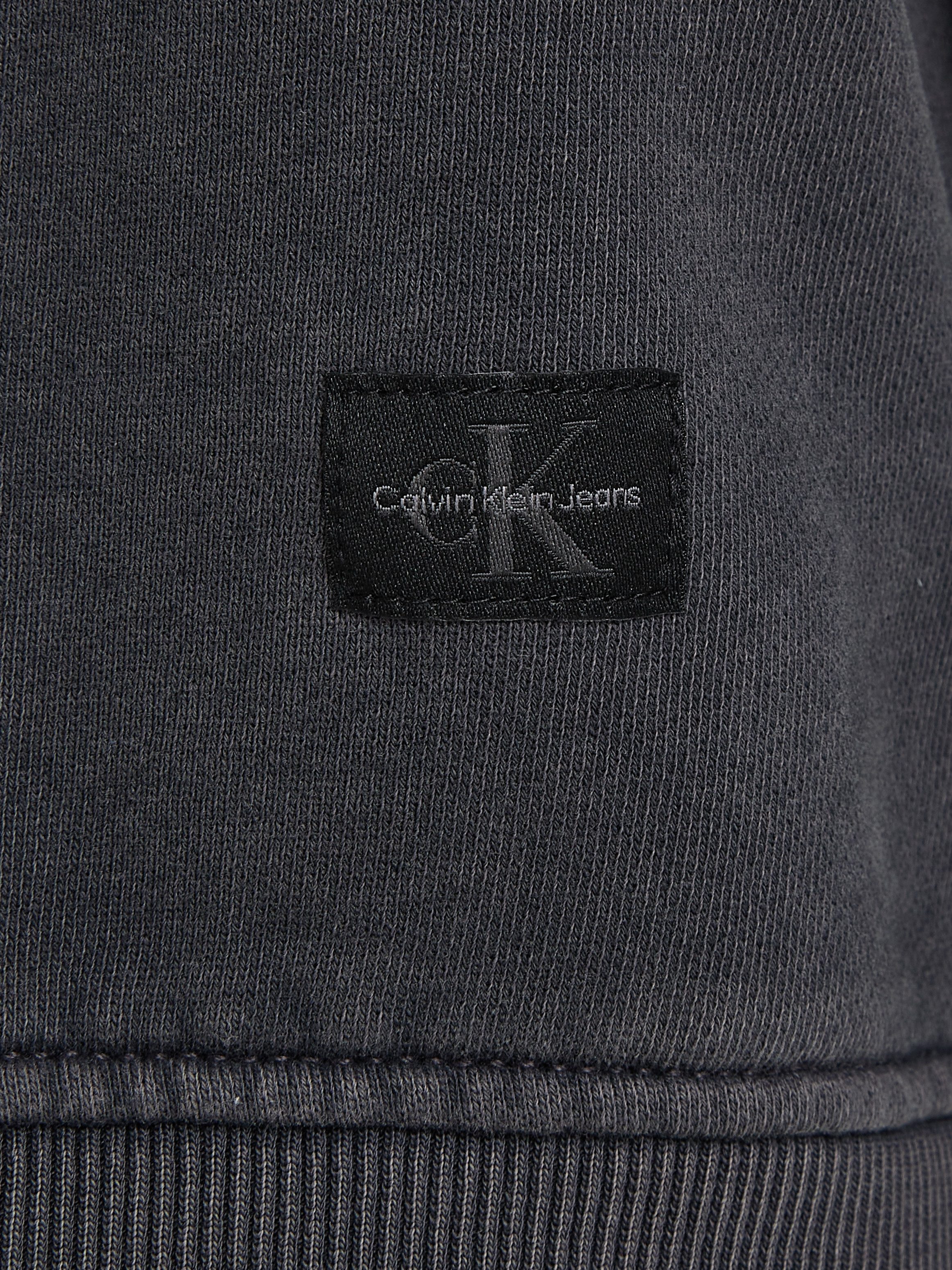 Calvin Klein Sweatshirt WASHED WOVEN LABEL CREW NECK