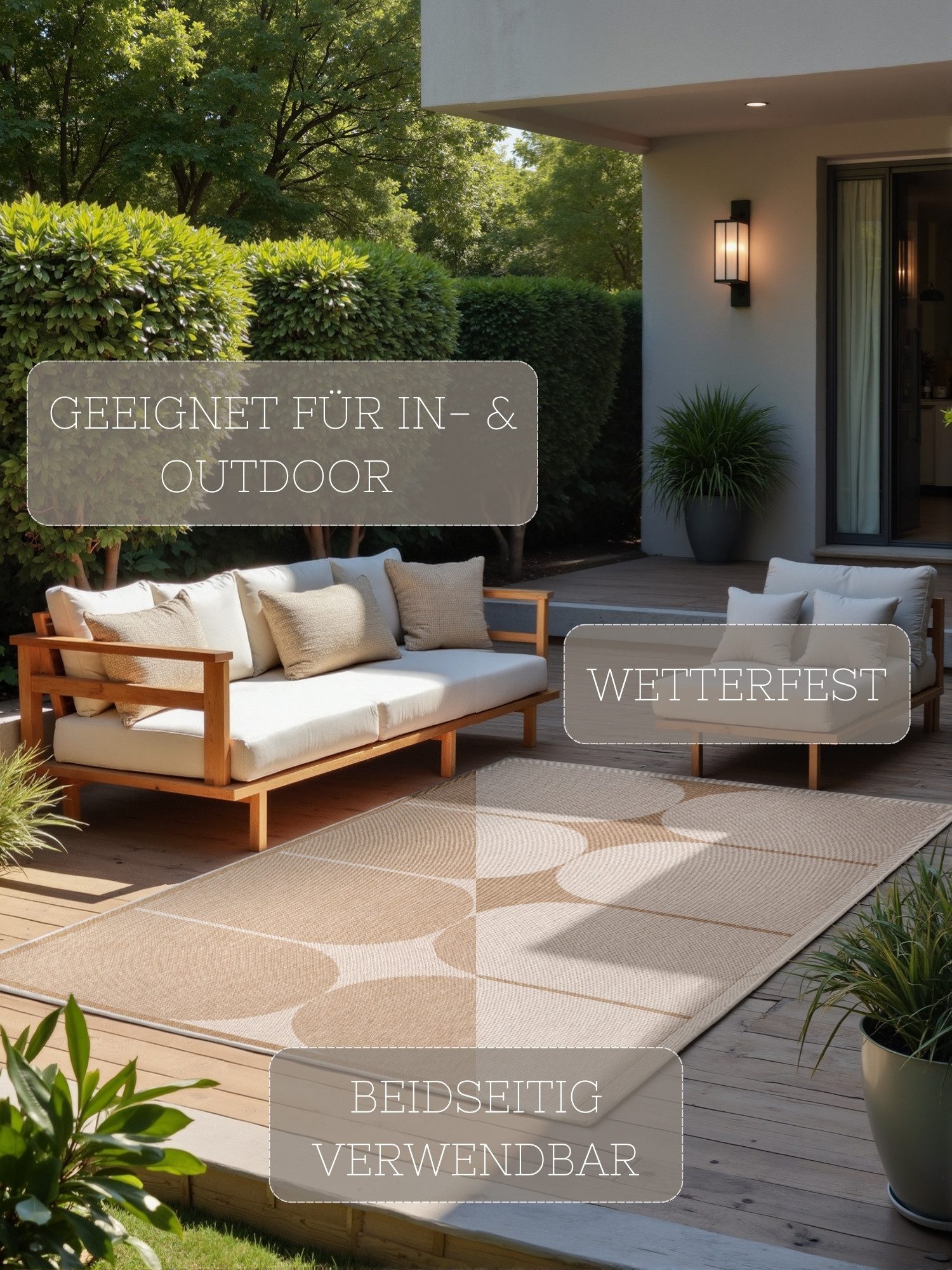 NORTHRUGS Outdoorkleed Bowen omkeerbaar tapijt