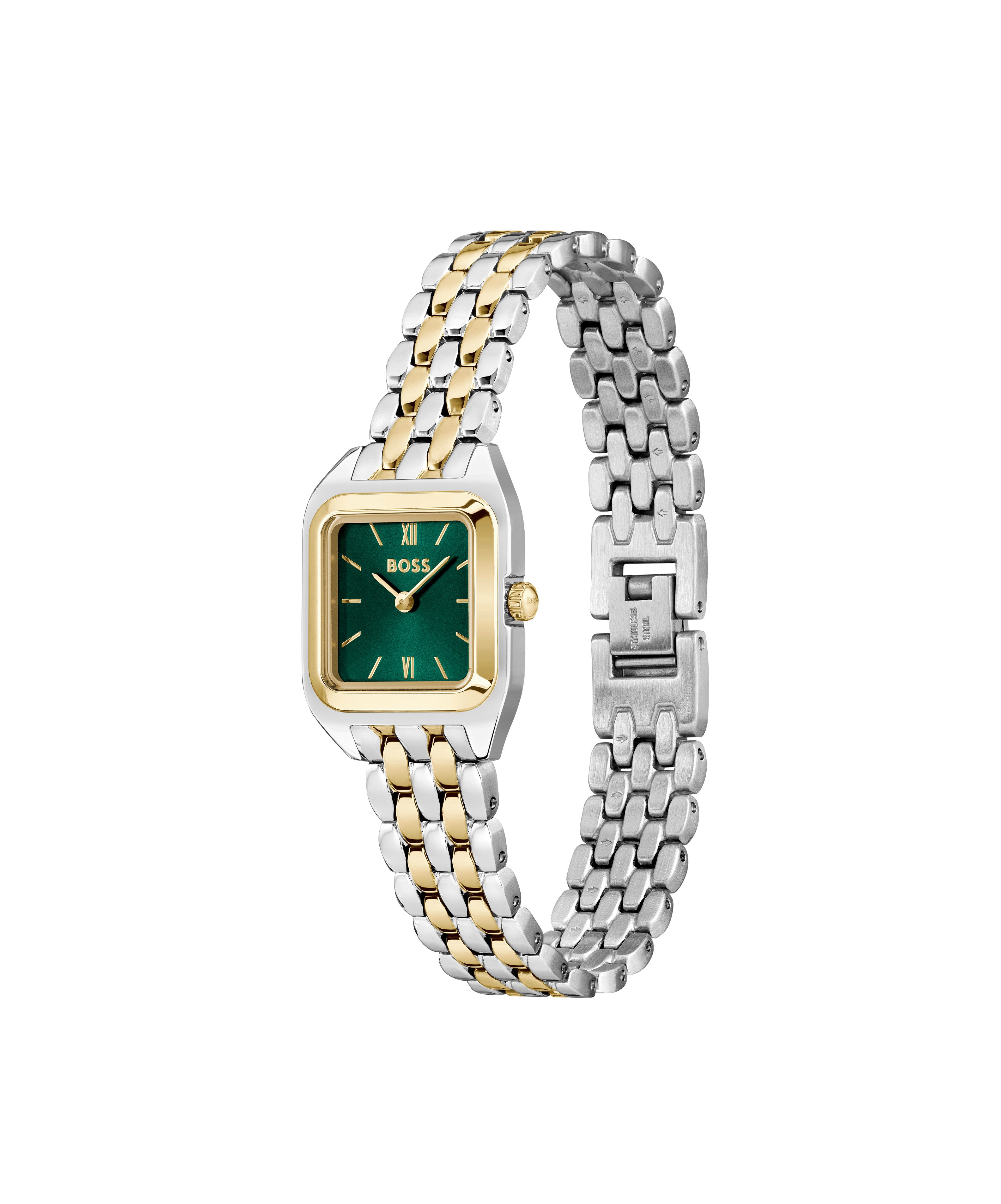 Boss Kwartshorloge MAE PETITE Horloge, dameshorloge, stalen band, analoog