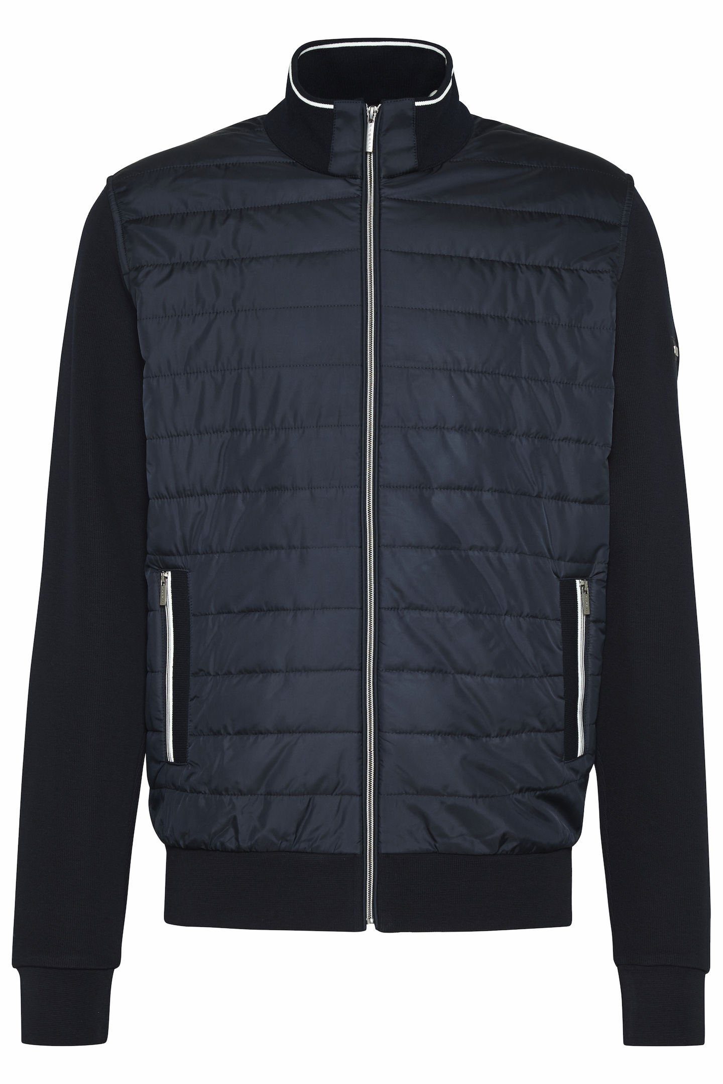 Bugatti Sweatvest met sportieve opstaande kraag
