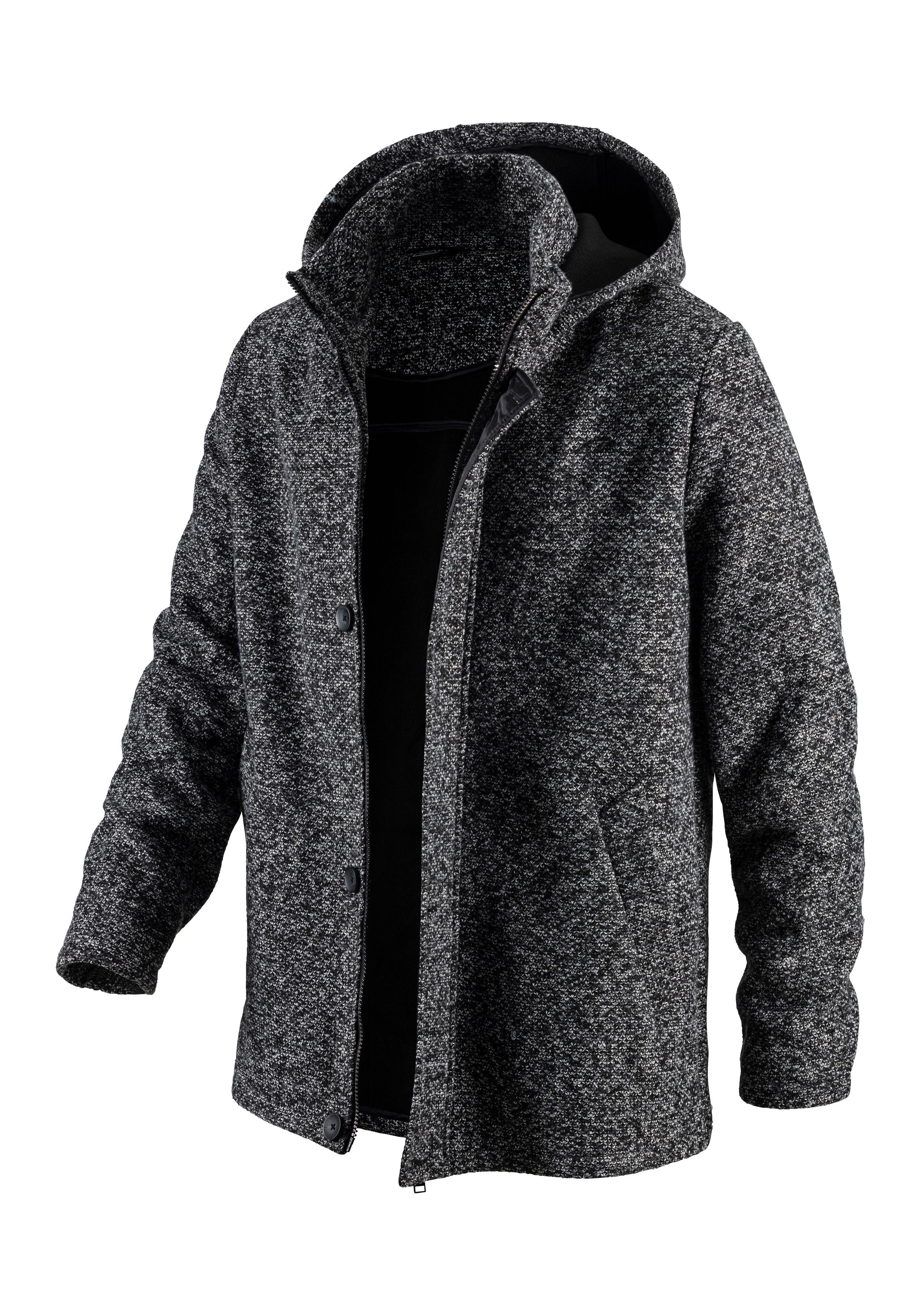 John Devin Gebreide jas in tweed-look