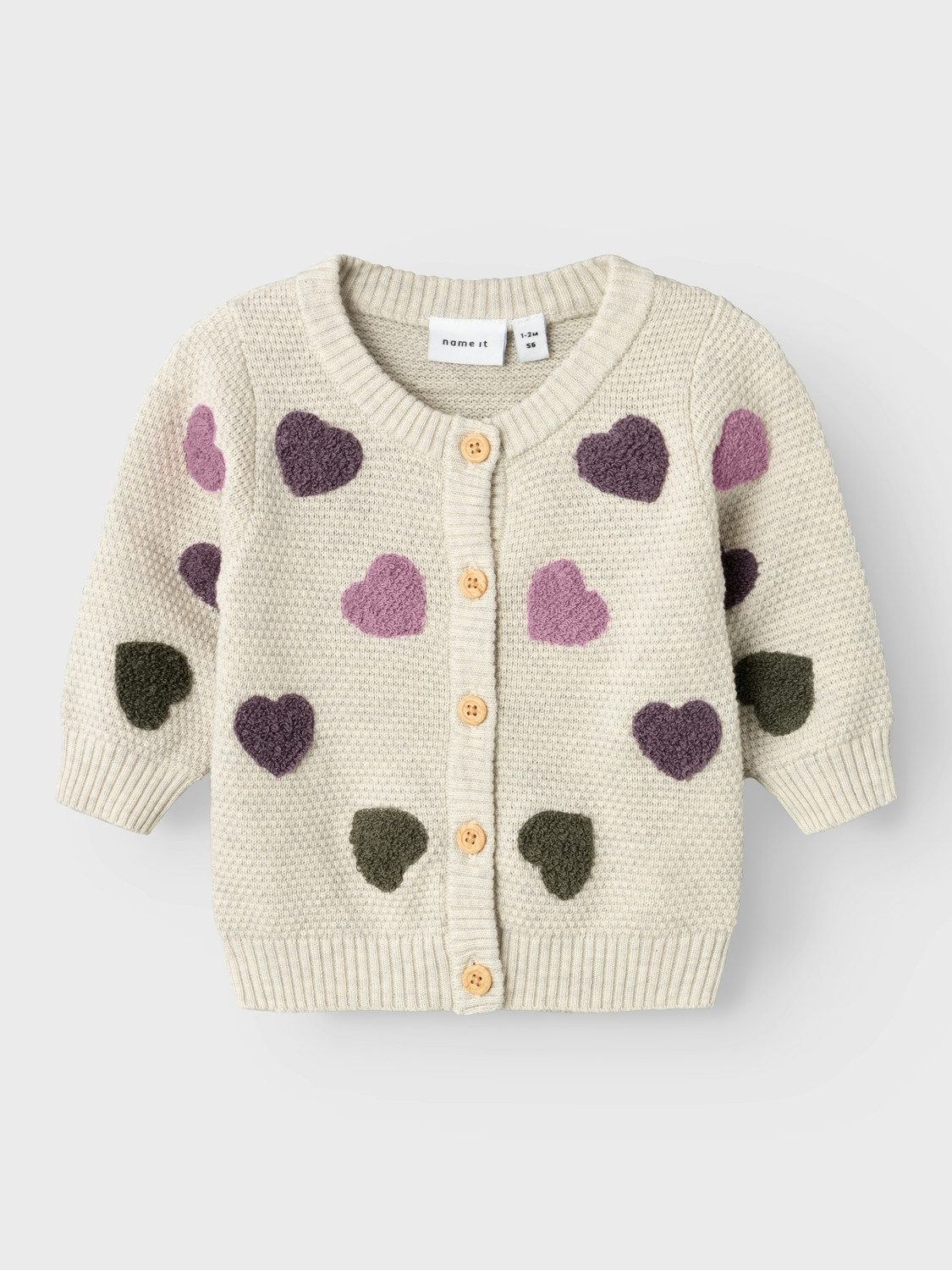 Name It Vest NBFNEHEART LS KNIT CARD
