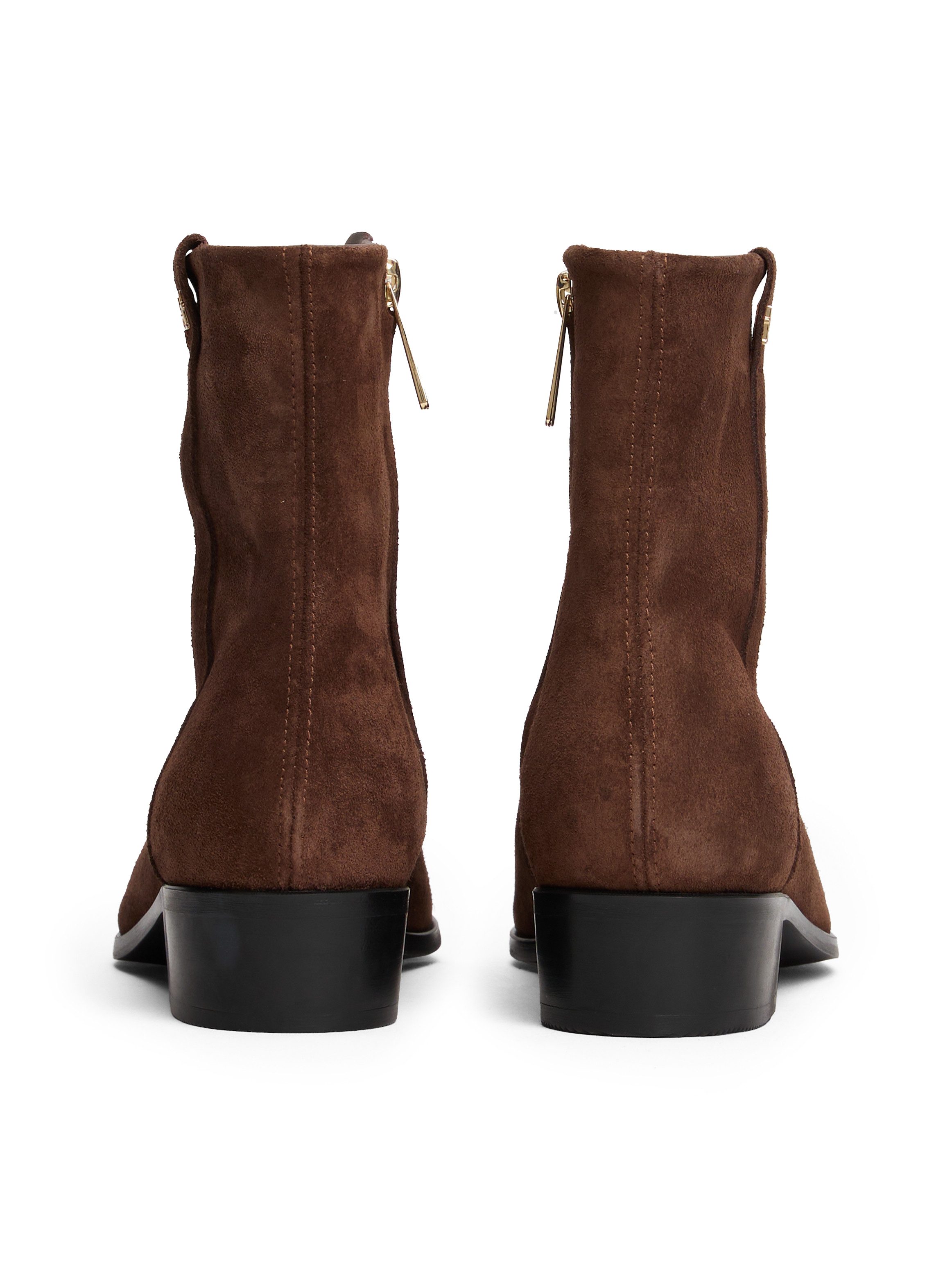 Tommy Hilfiger Laarsjes TH SUEDE POINTY ZIP BOOTIE