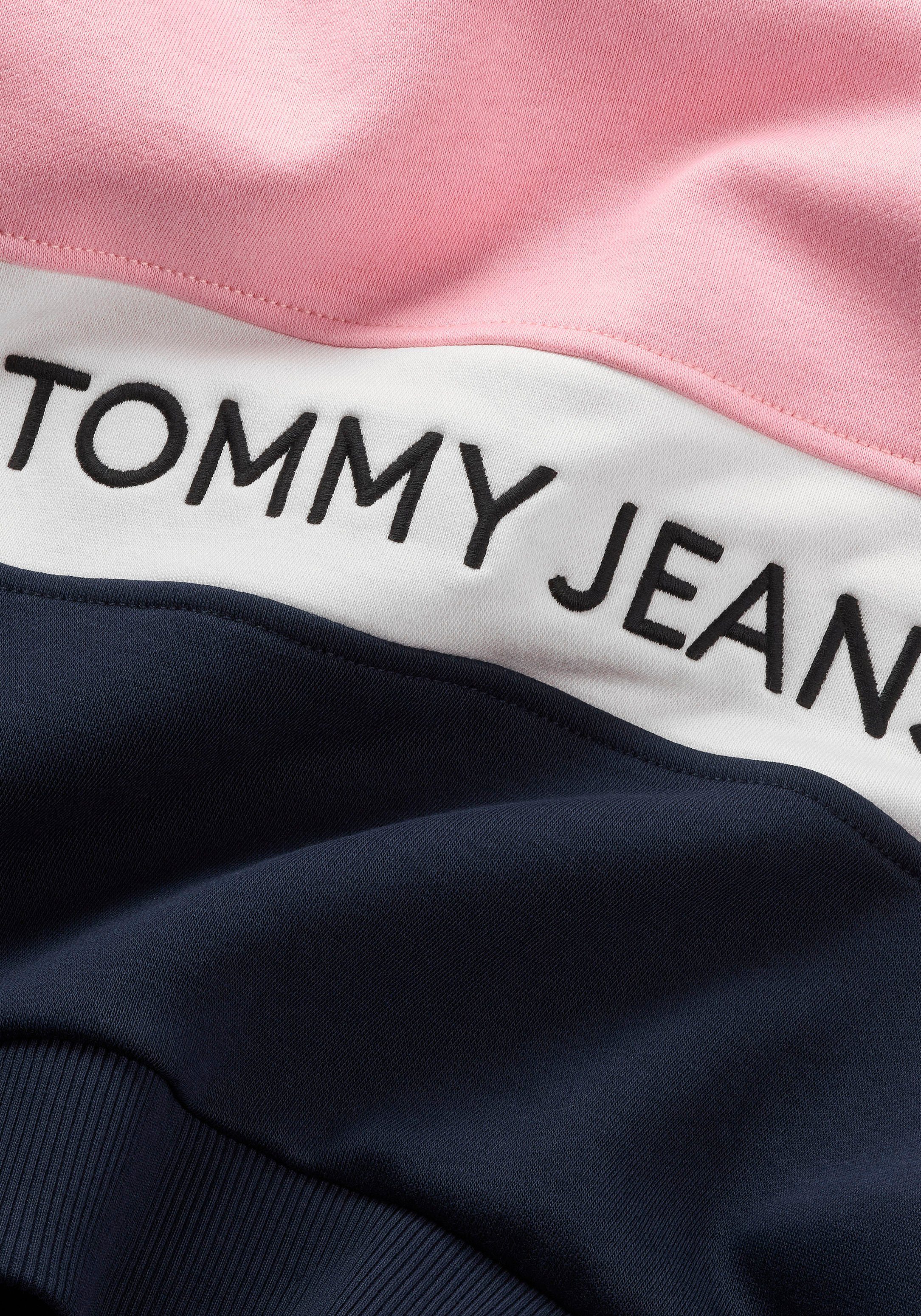 TOMMY JEANS Sweatshirt TJW CBLK CREW met geborduurd logo
