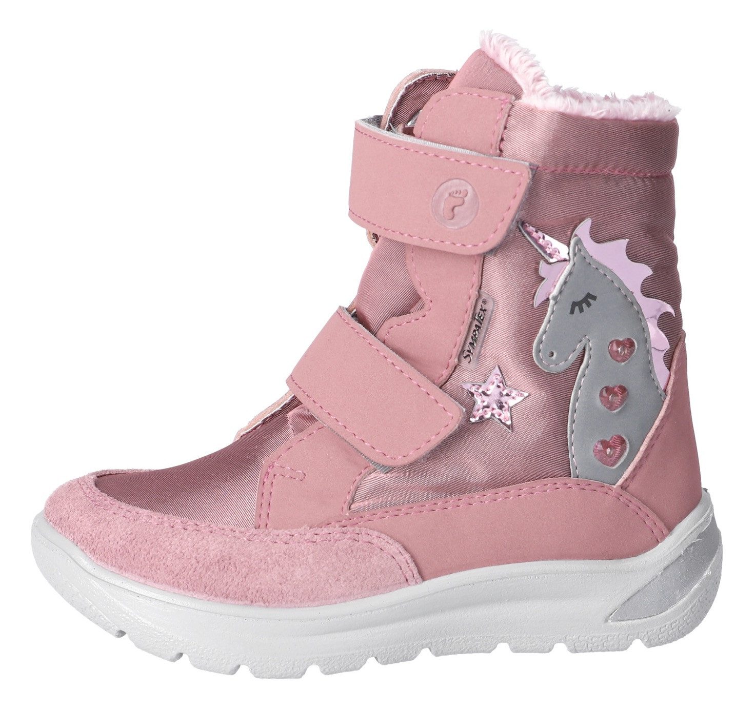 Ricosta Winterlaarzen Annika WMS: normaal Knipperschoen met warme voering, maatsjabloon om te downloaden