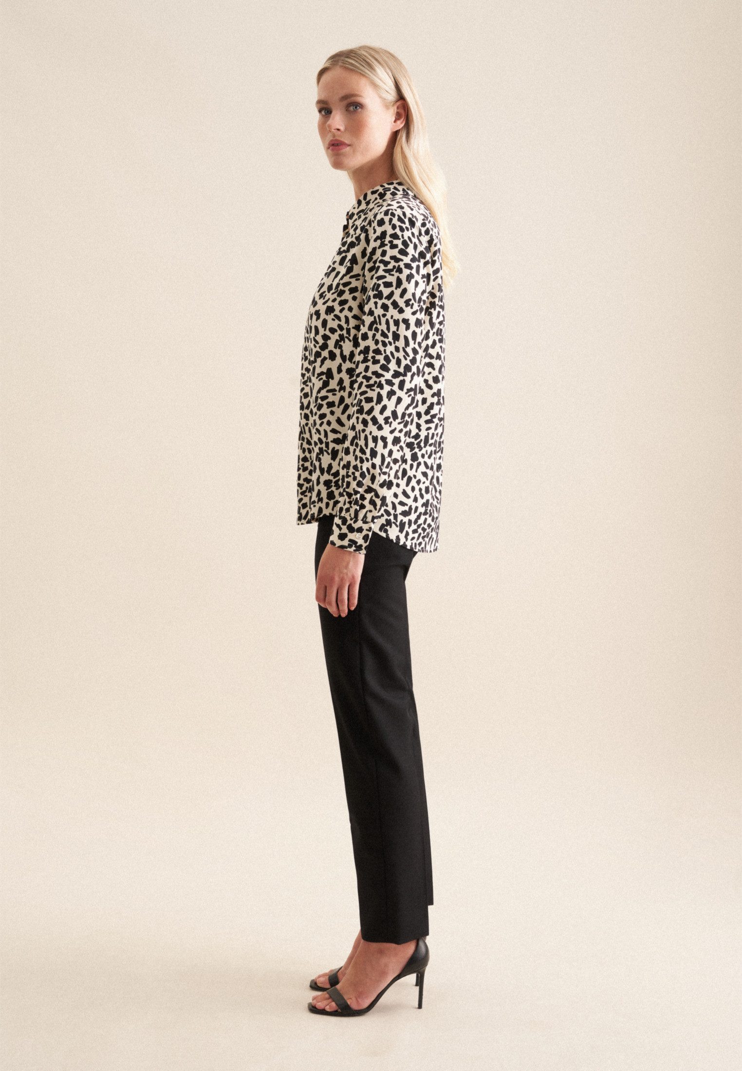 seidensticker Overhemdblouse Zwarte roos