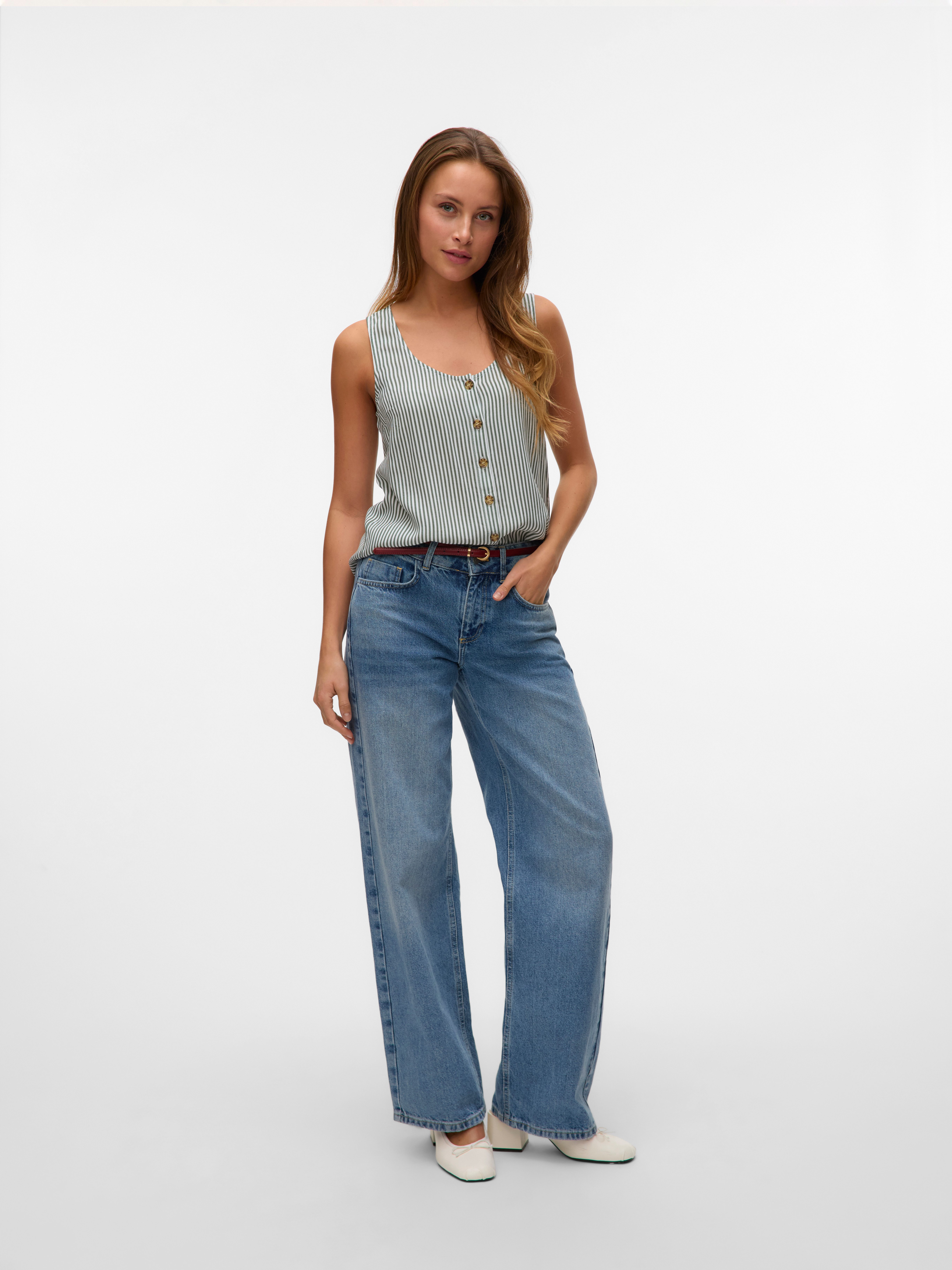 Vero Moda Top VMBUMPY SL SHIRT WVN GA NOOS