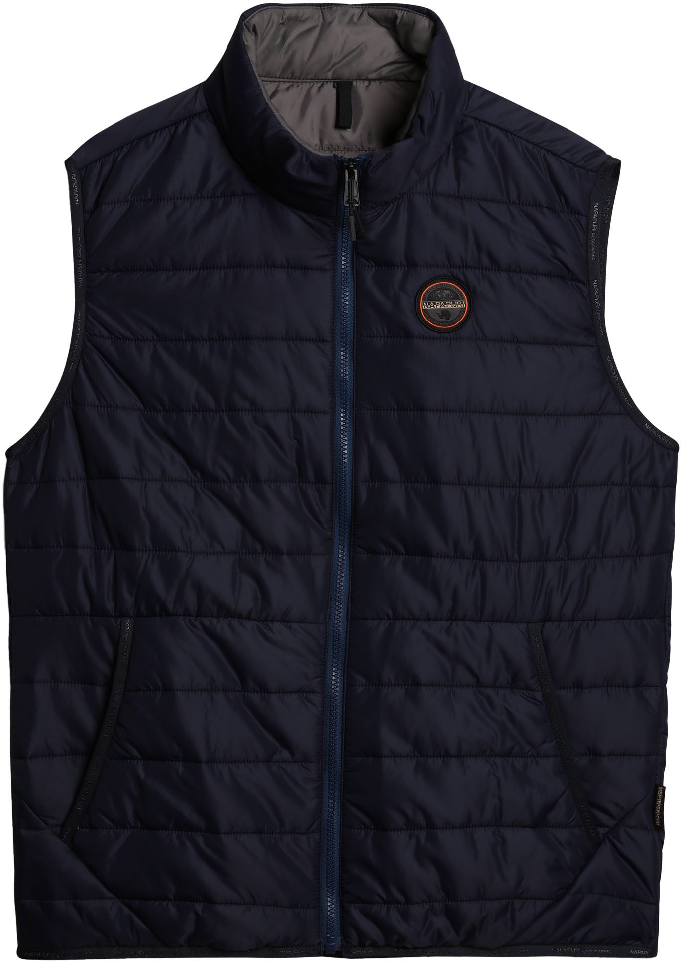 Napapijri Bodywarmer Met merklabel aan de zijkant en binnen, met staande kraag
