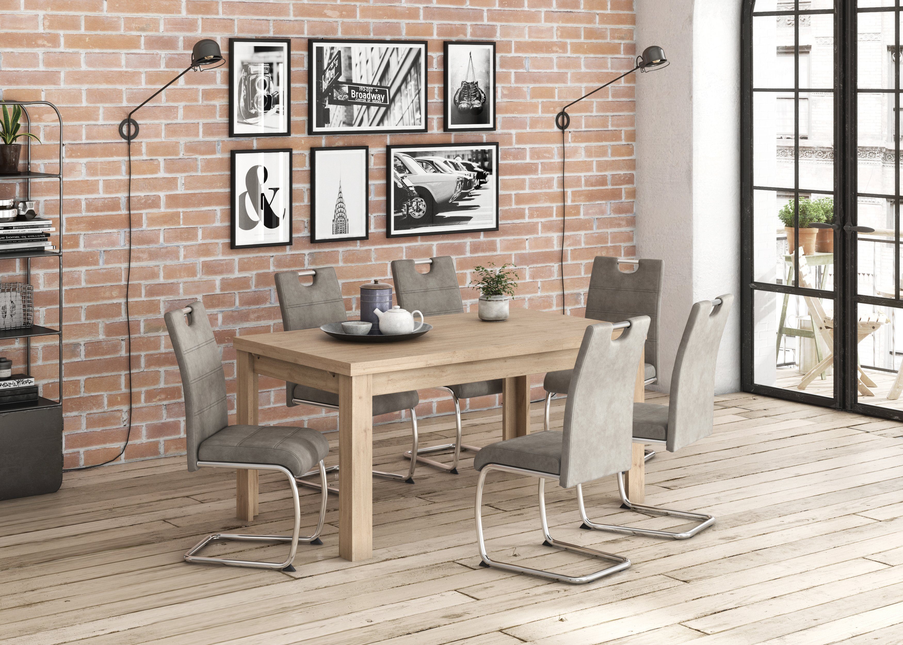 Mäusbacher Eettafel Monti BESTSELLER!, tafel, keukentafel, uitschuifbare tafel tot 280 cm