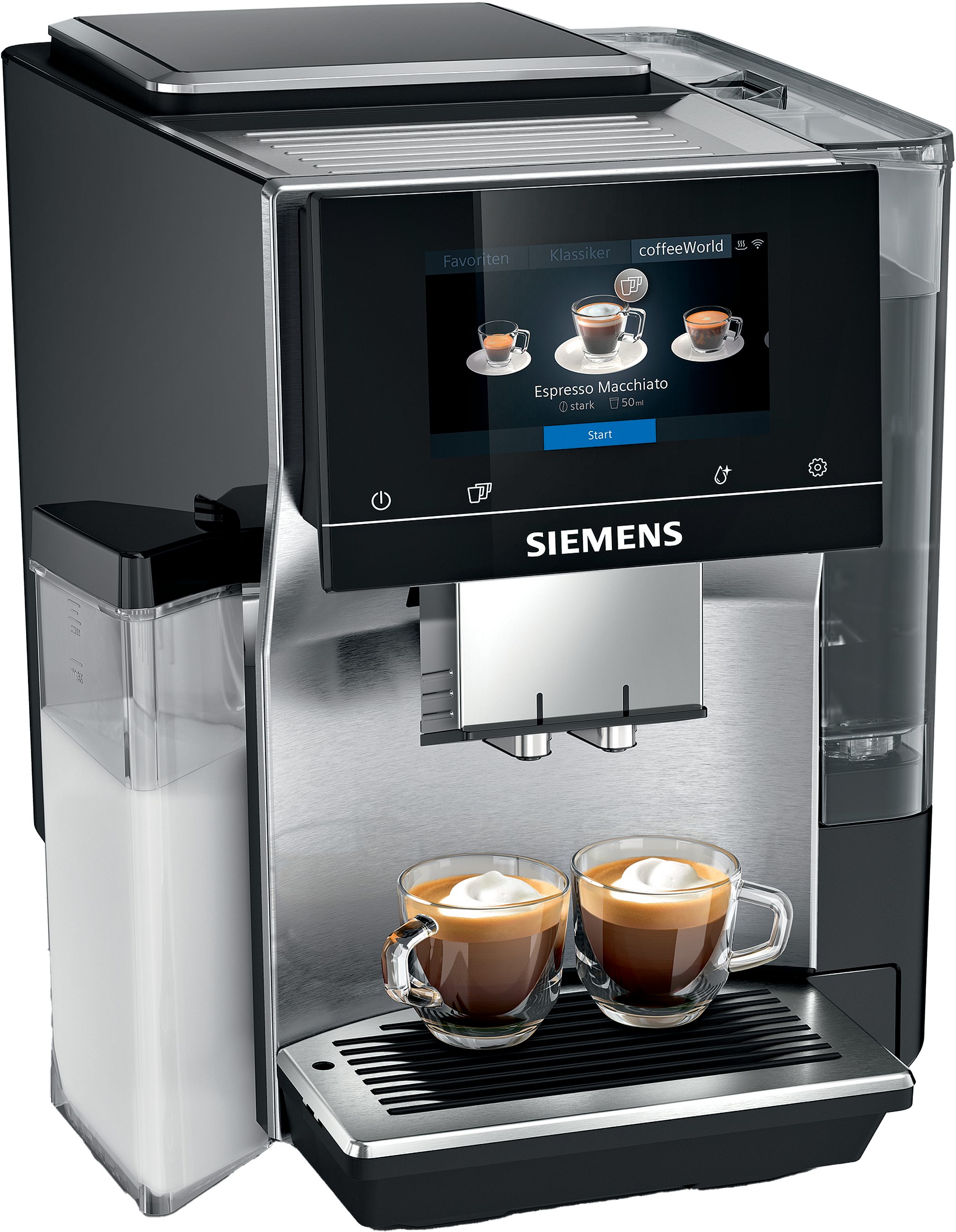 SIEMENS Volautomatisch koffiezetapparaat EQ700 classic TP717D03, Cold Brew, intuitives 5 TFT-Display