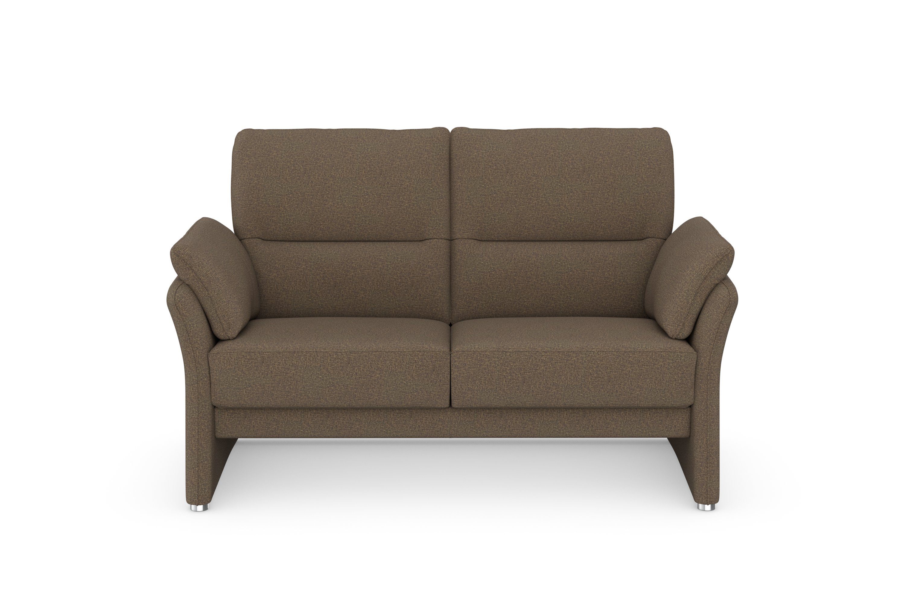 DOMO collection 2-zitsbank Pina, smalle armleuningen, met bonellvering, compact & elegant